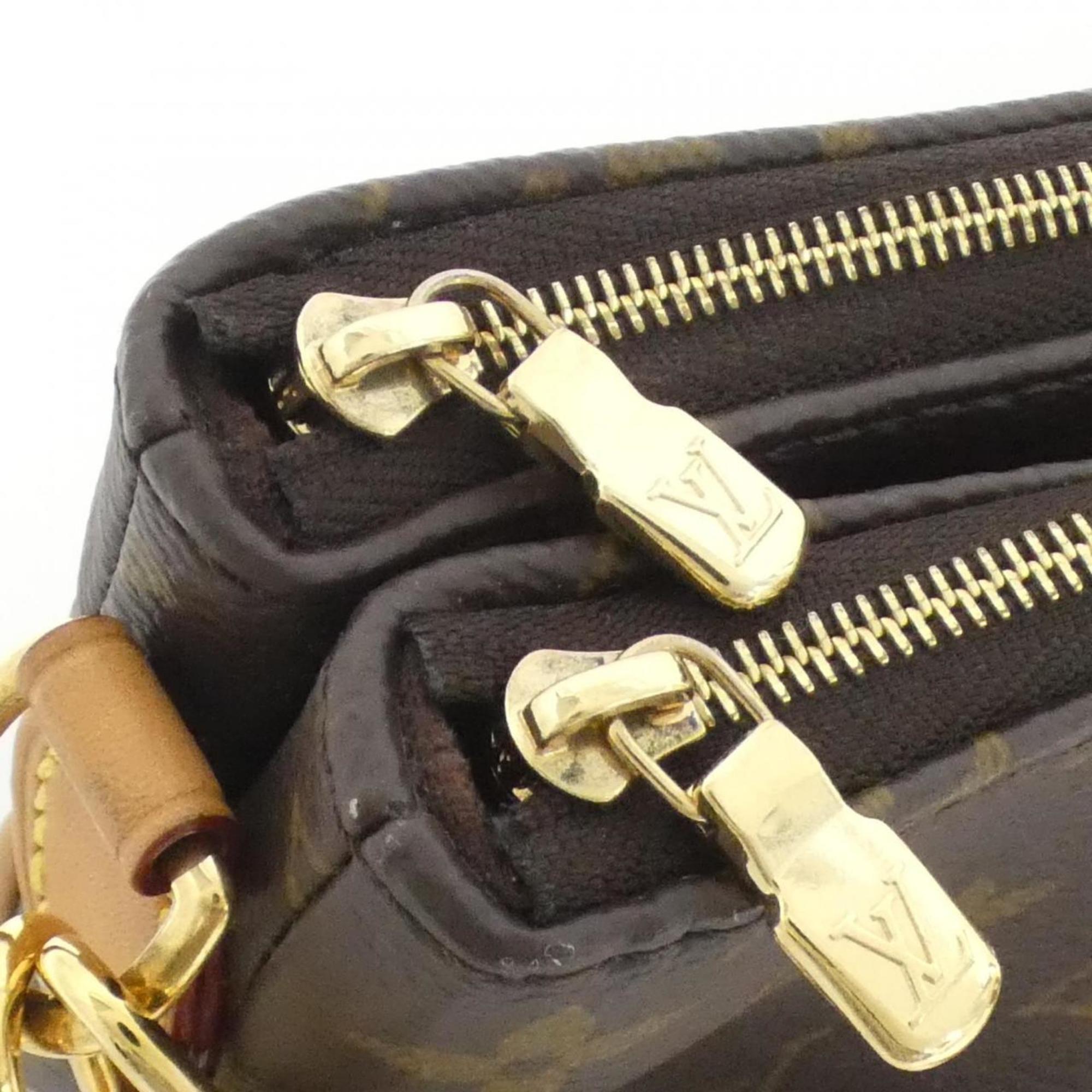 Louis Vuitton Brown Coated Canvas Pochette Shoulder Bag (Pre-Owned)