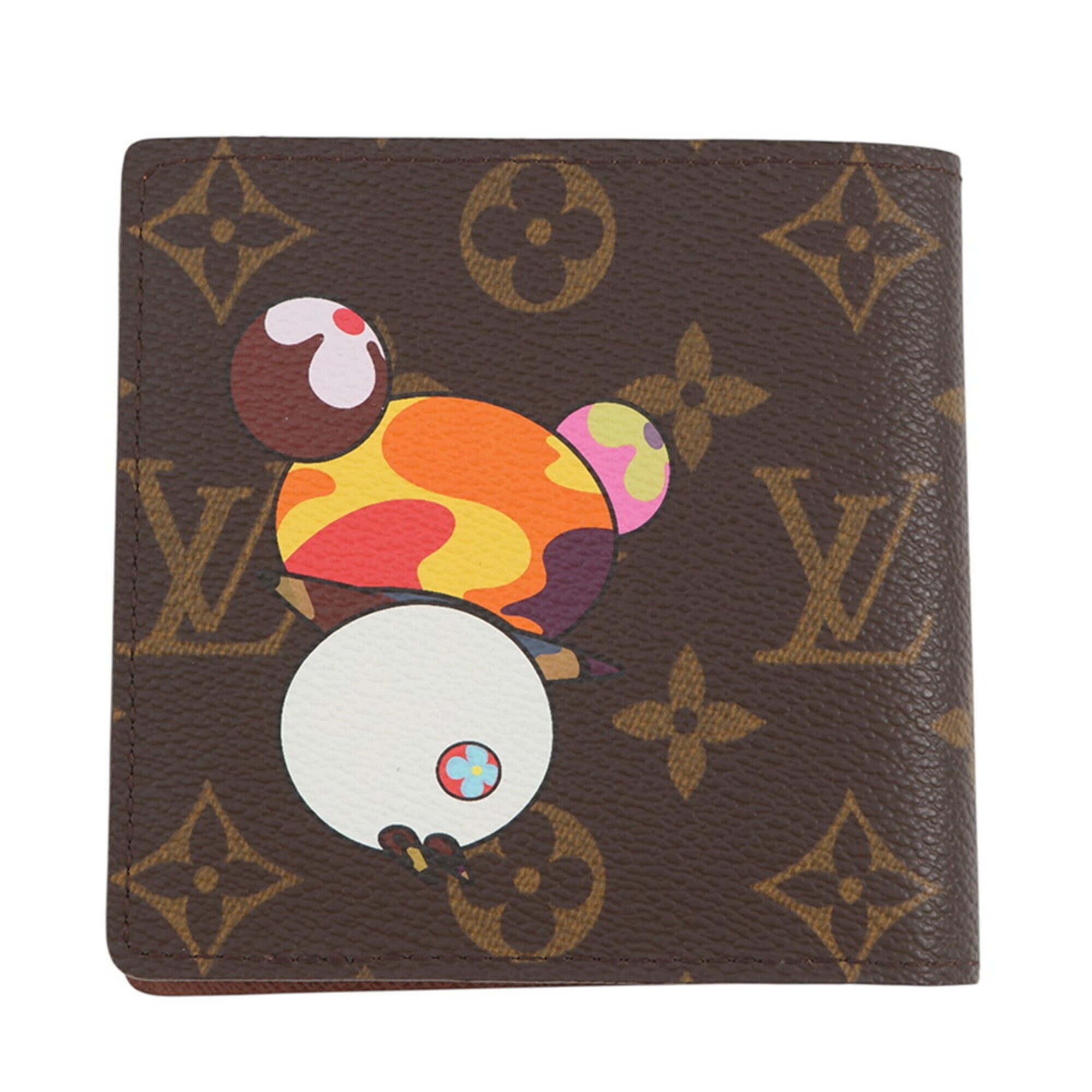 Louis Vuitton Brown Monogram Panda Multi-Color Monogram Wallet (Bi-Fold) (Pre-Owned)