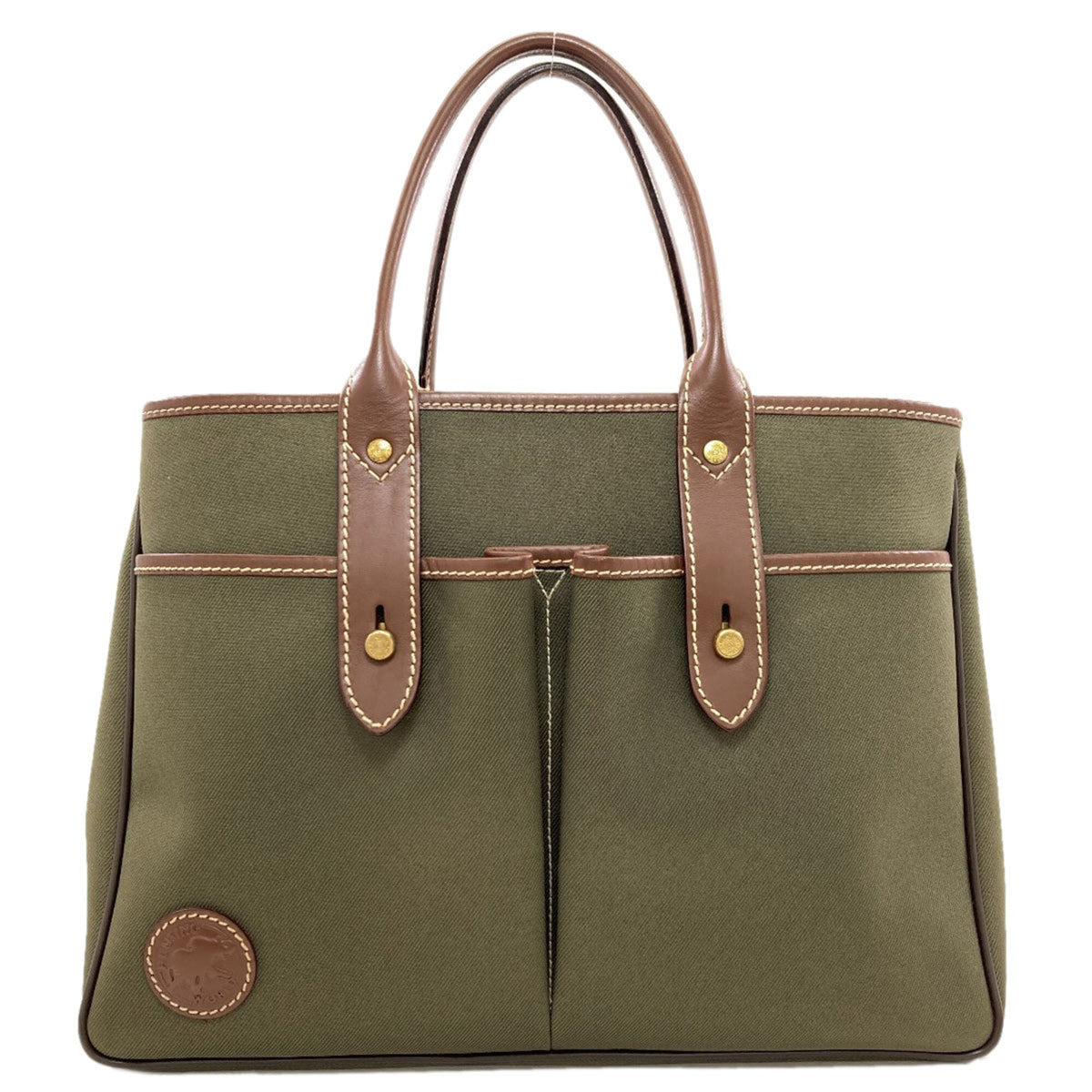 Hunting World Brown Khaki Canvas Tote Bag (Pre-Owned)