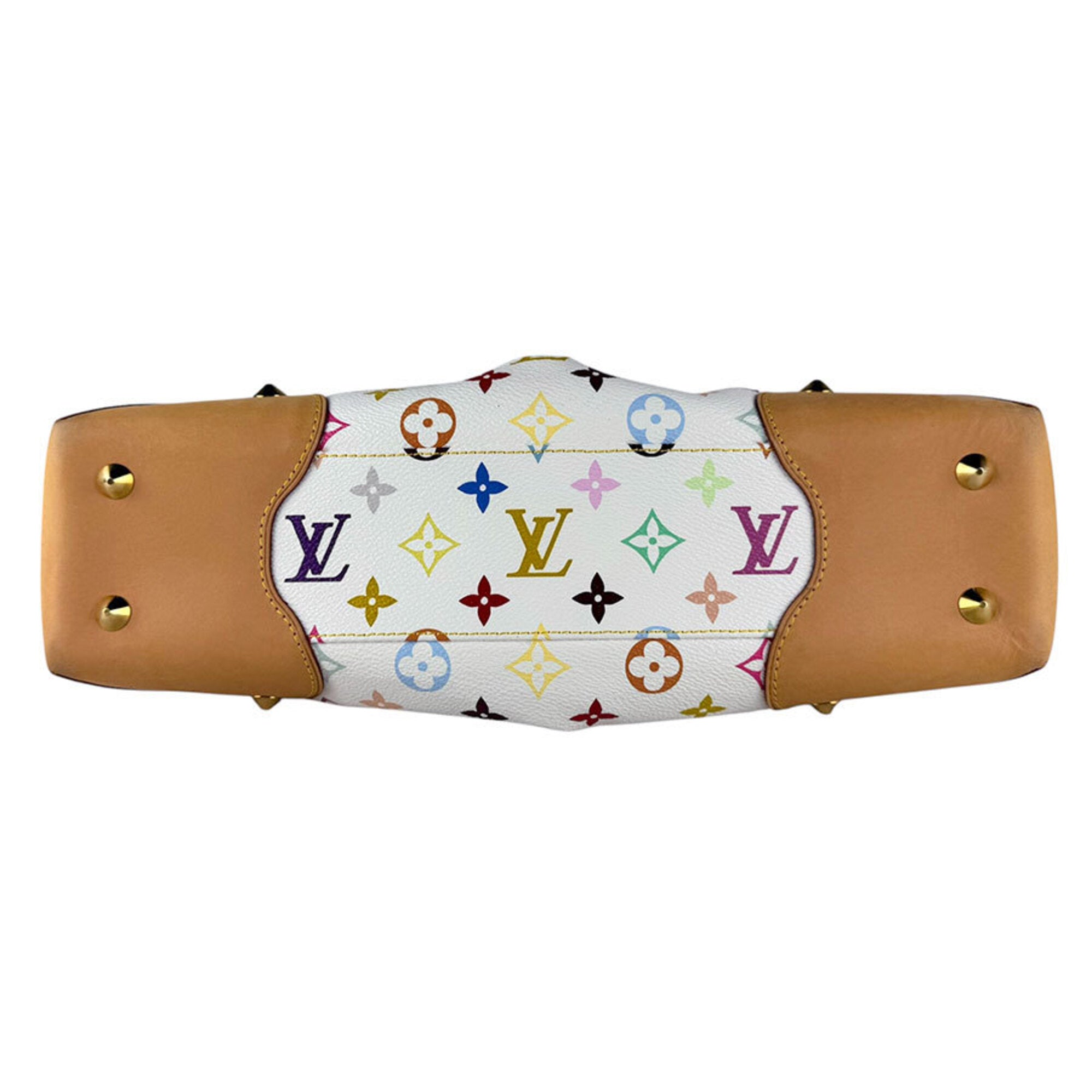 Louis Vuitton Blanc Multi-Color Monogram Multicolore Handbag Shoulder Bag (Pre-Owned)