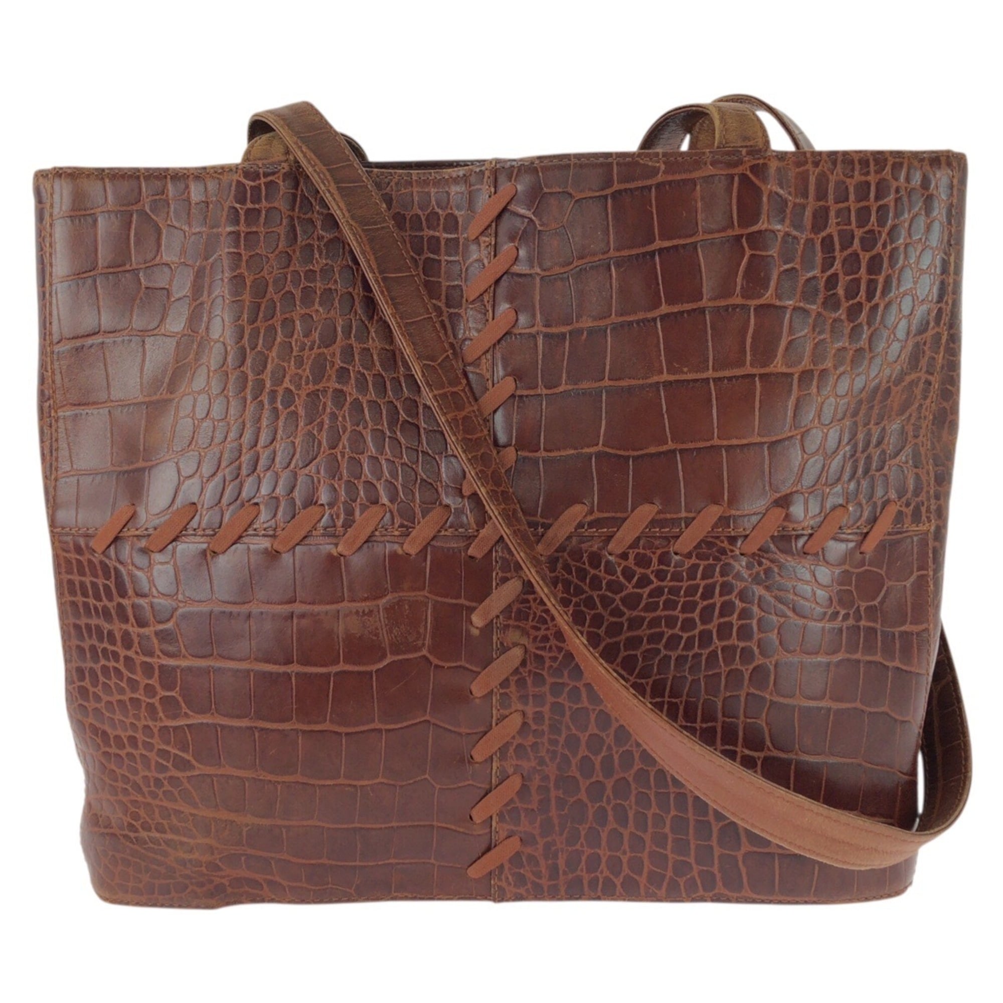 Yves Saint Laurent Brown Leather Shoulder Bag (Pre-Owned)