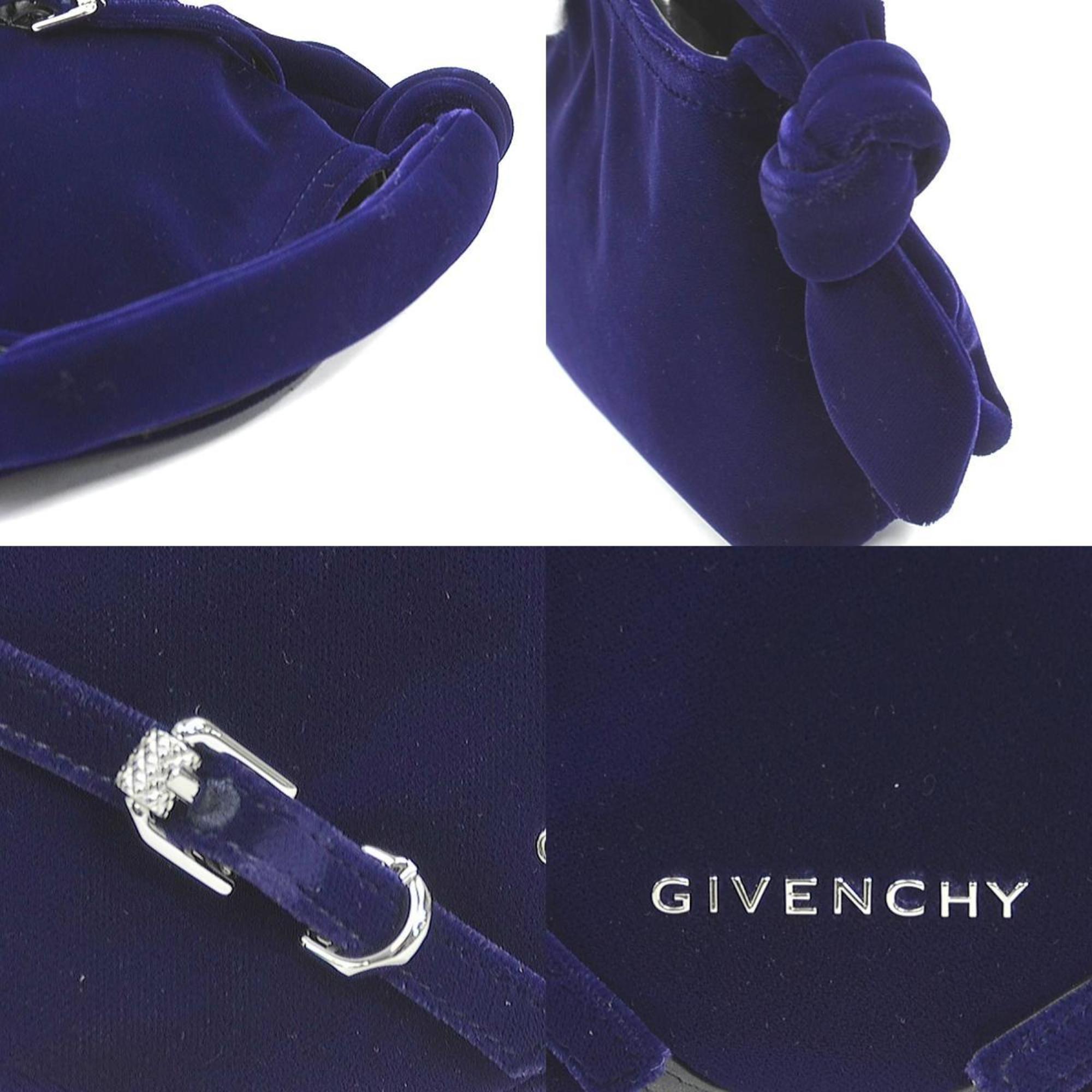 Givenchy Navy Velvet Handbag (Pre-Owned)