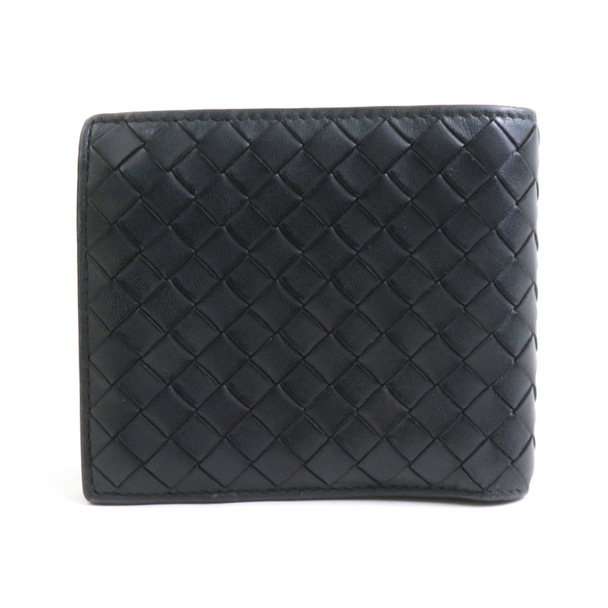 Bottega Veneta Black Intrecciato Wallet (Bi-Fold) (Pre-Owned)
