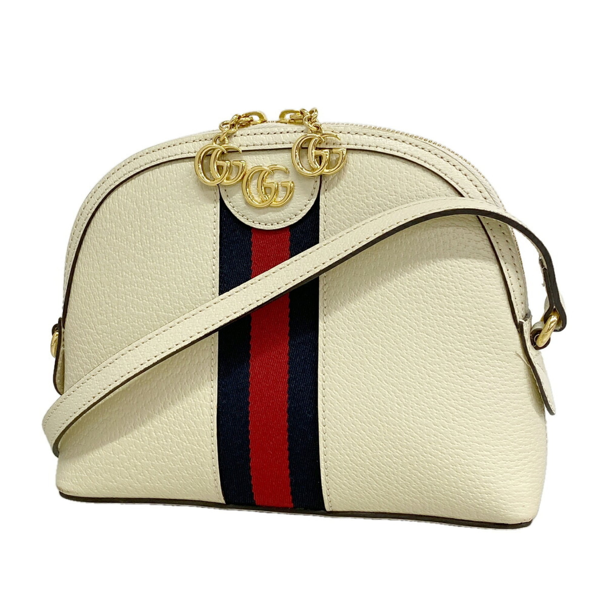 Gucci Ivory Leather Shoulder Bag (Pre-Owned)