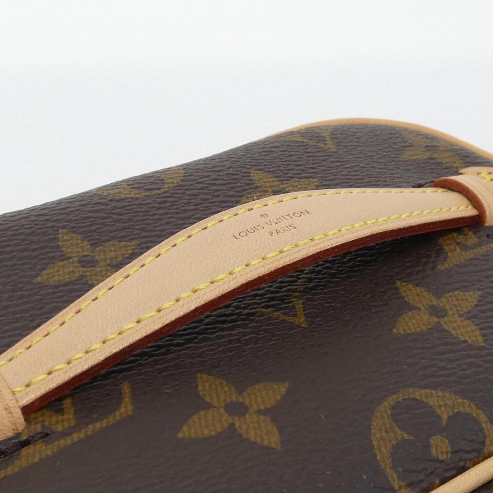 Louis Vuitton Marron Coated Canvas Pouch (Pre-Owned)