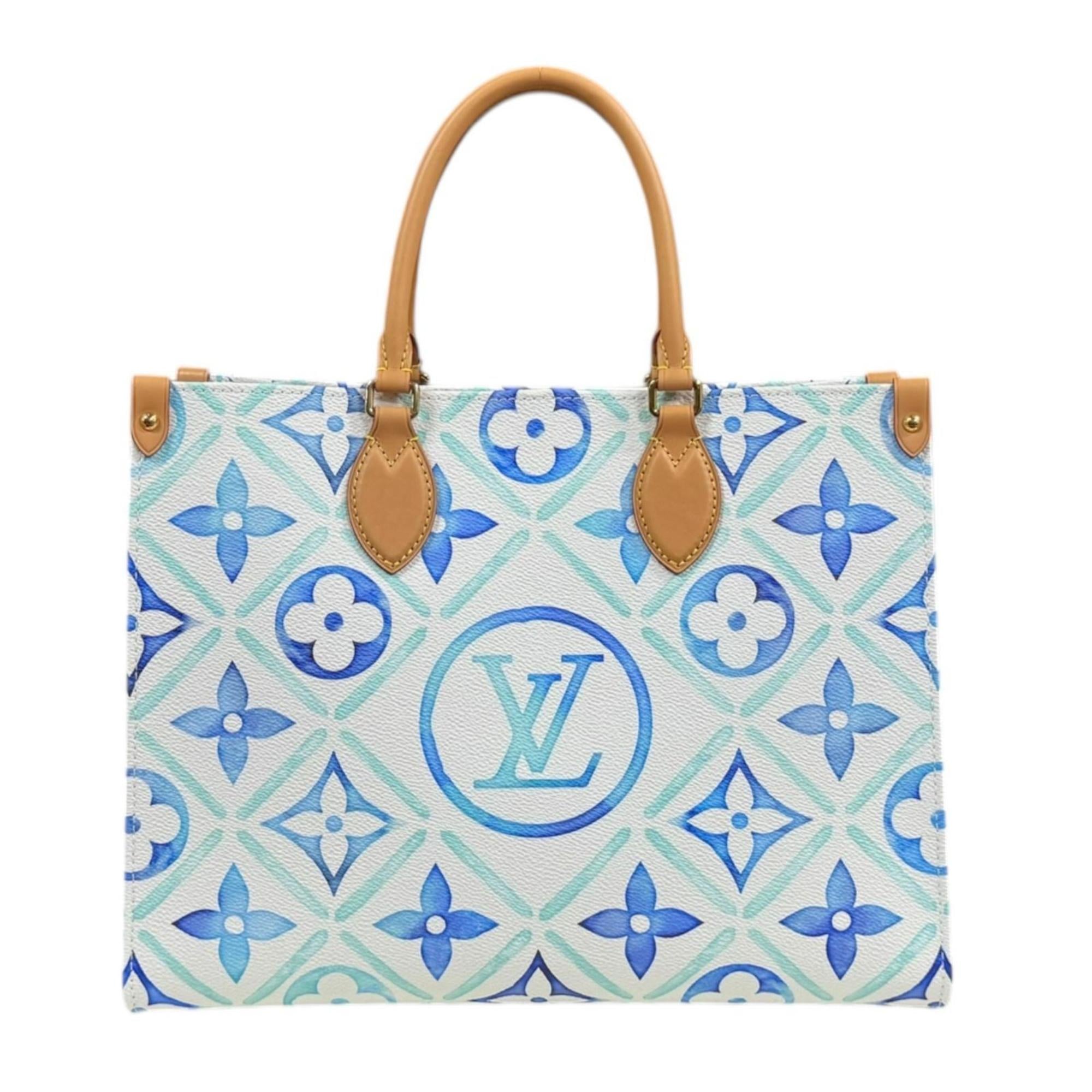 Louis Vuitton Blue White Pvc Shoulder Bag (Pre-Owned)