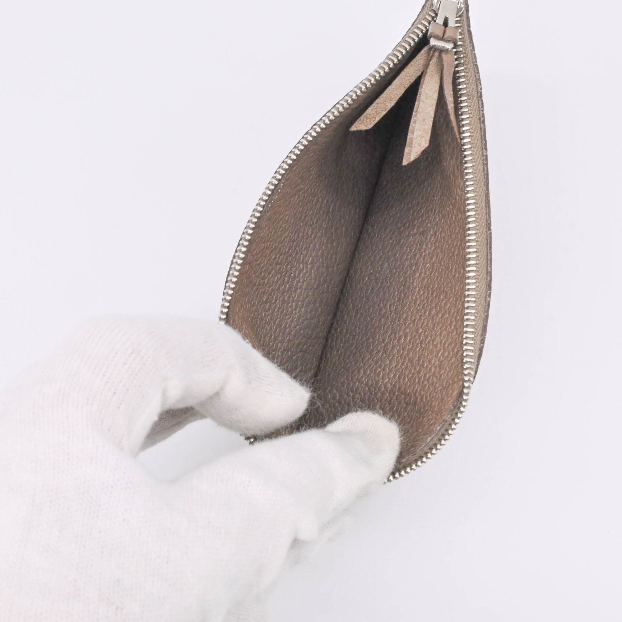 Hermes Dogon Duo Etoupe Gray Grayish Togo Leather Long Wallet (Bi-Fold) (Pre-Owned)