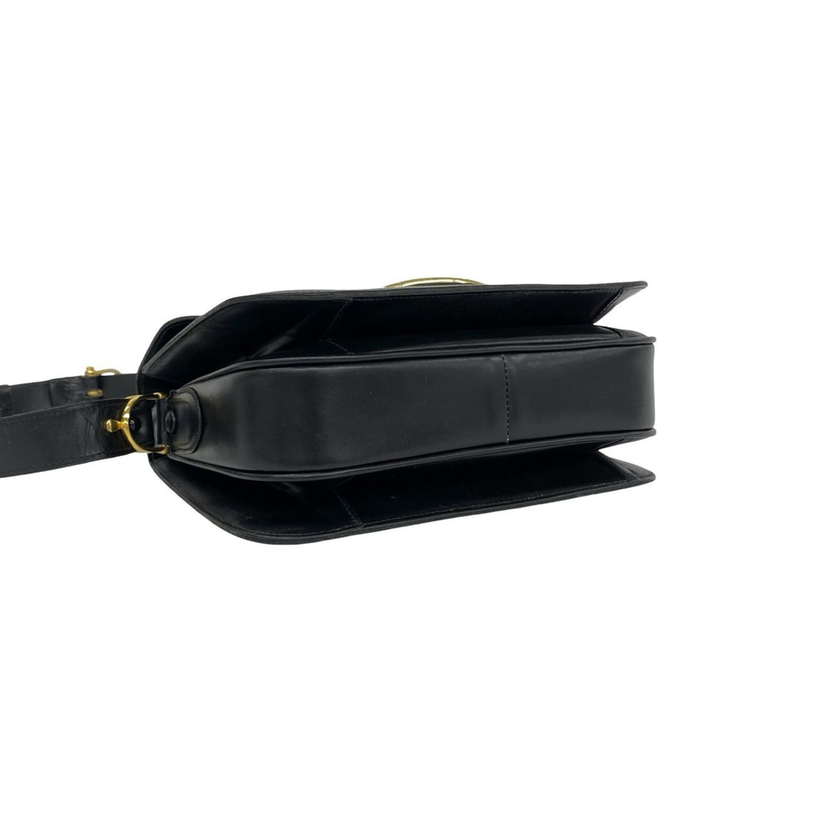 Celine Black Leather Pochette Shoulder Bag (Pre-Owned)