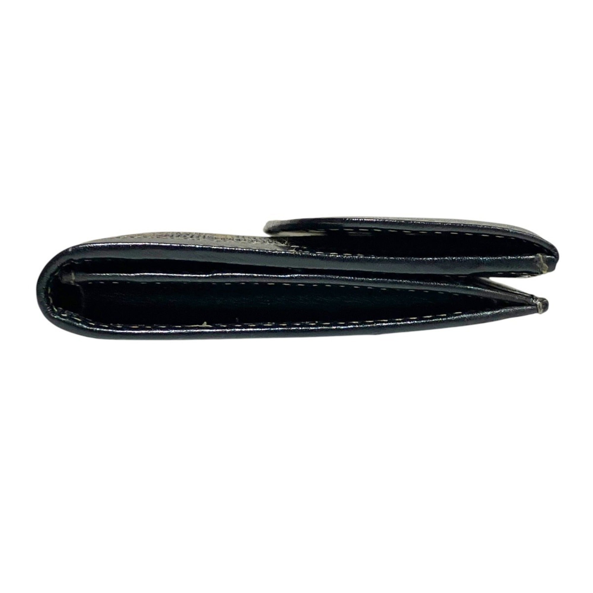 Fendi Brown Canvas Leather Long Wallet (Bi-Fold) (Pre-Owned)
