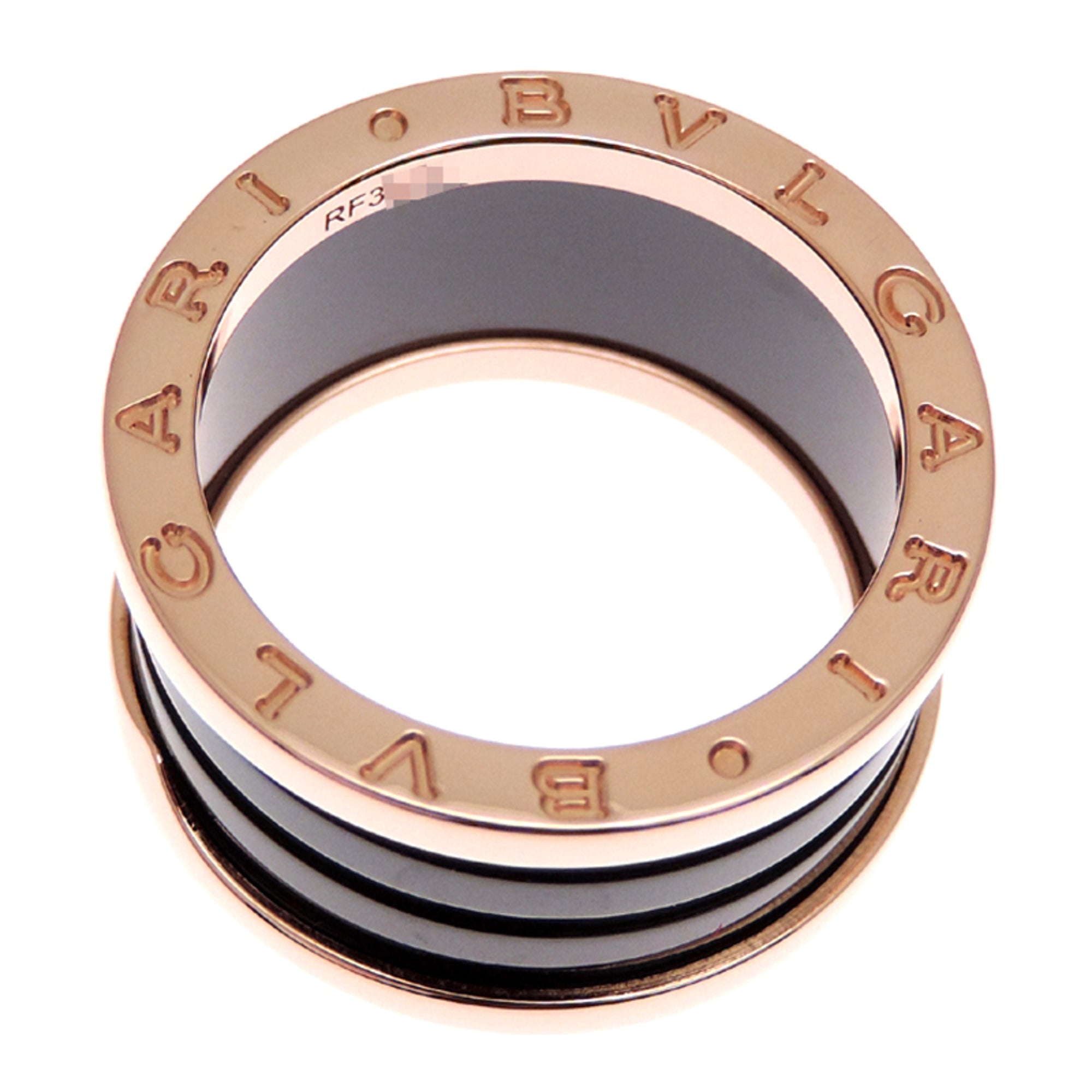 Bvlgari Pink Gold (18K) Ceramic Band Ring (Pre-Owned)