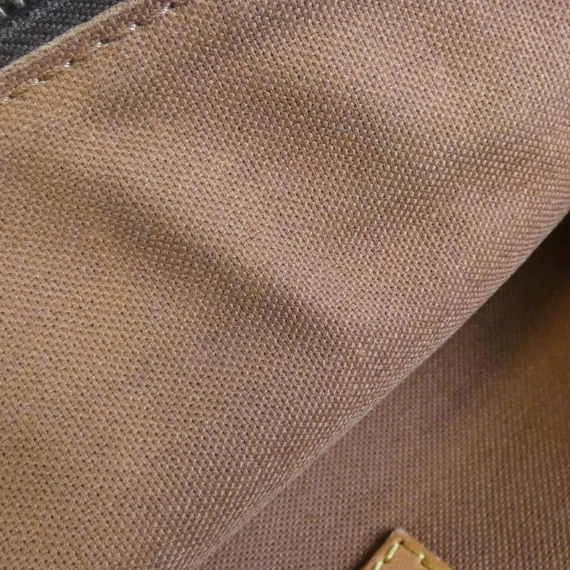 Louis Vuitton Marron Coated Canvas Pochette Shoulder Bag (Pre-Owned)