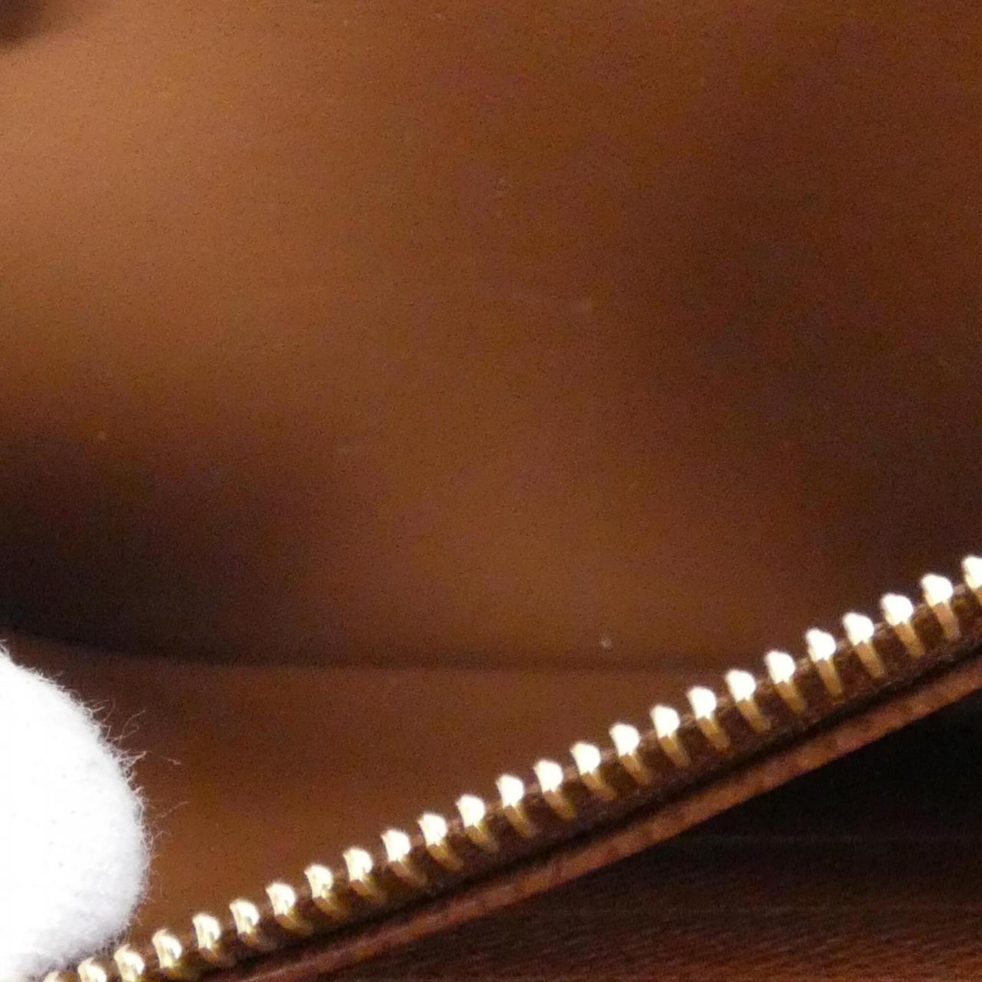 Louis Vuitton Brown Coated Canvas Long Wallet (Bi-Fold) (Pre-Owned)
