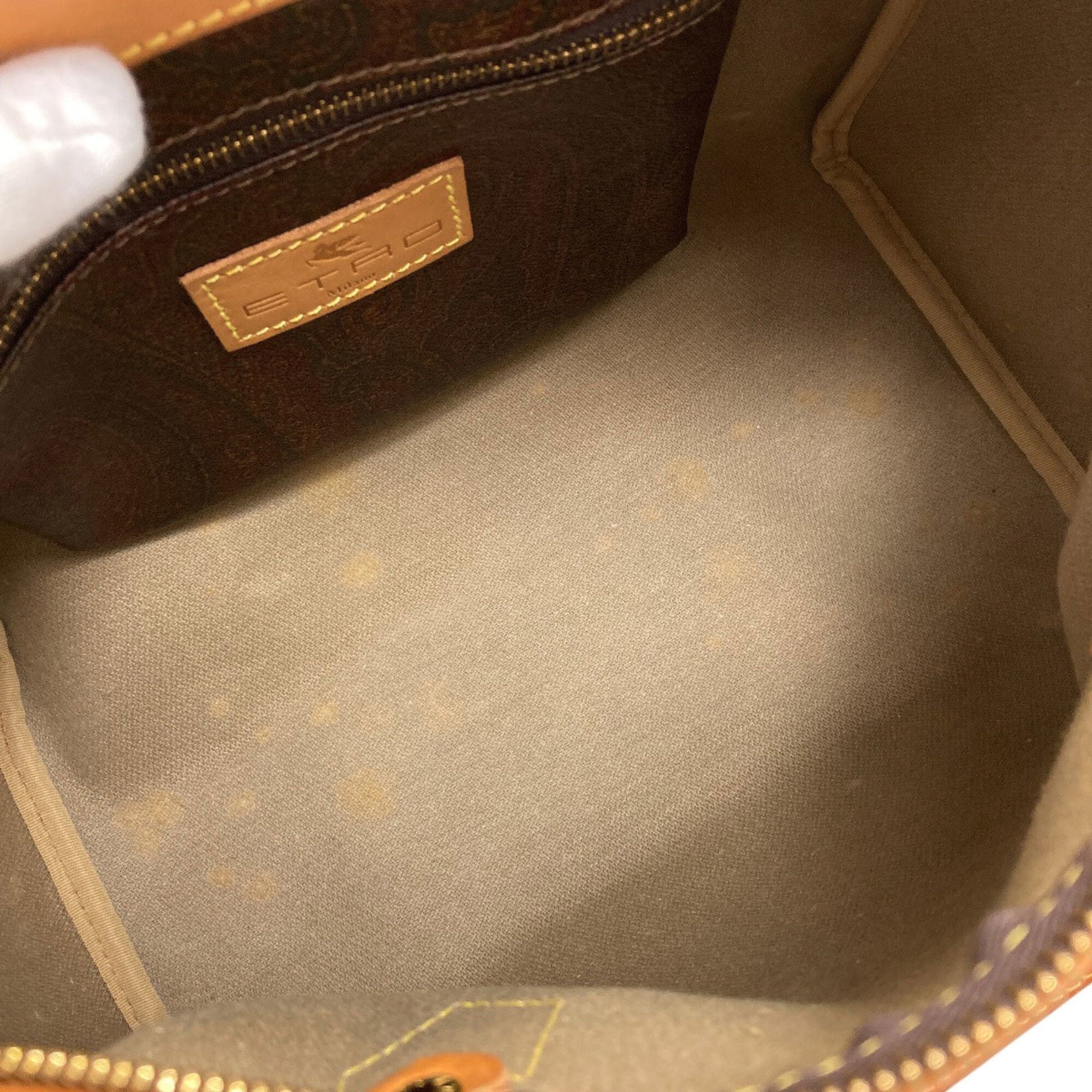 Etro Brown Pvc Boston Bag (Pre-Owned)