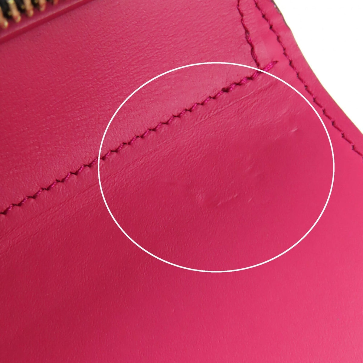 Louis Vuitton Hot Pink Noir Leather Wallet (Bi-Fold) (Pre-Owned)