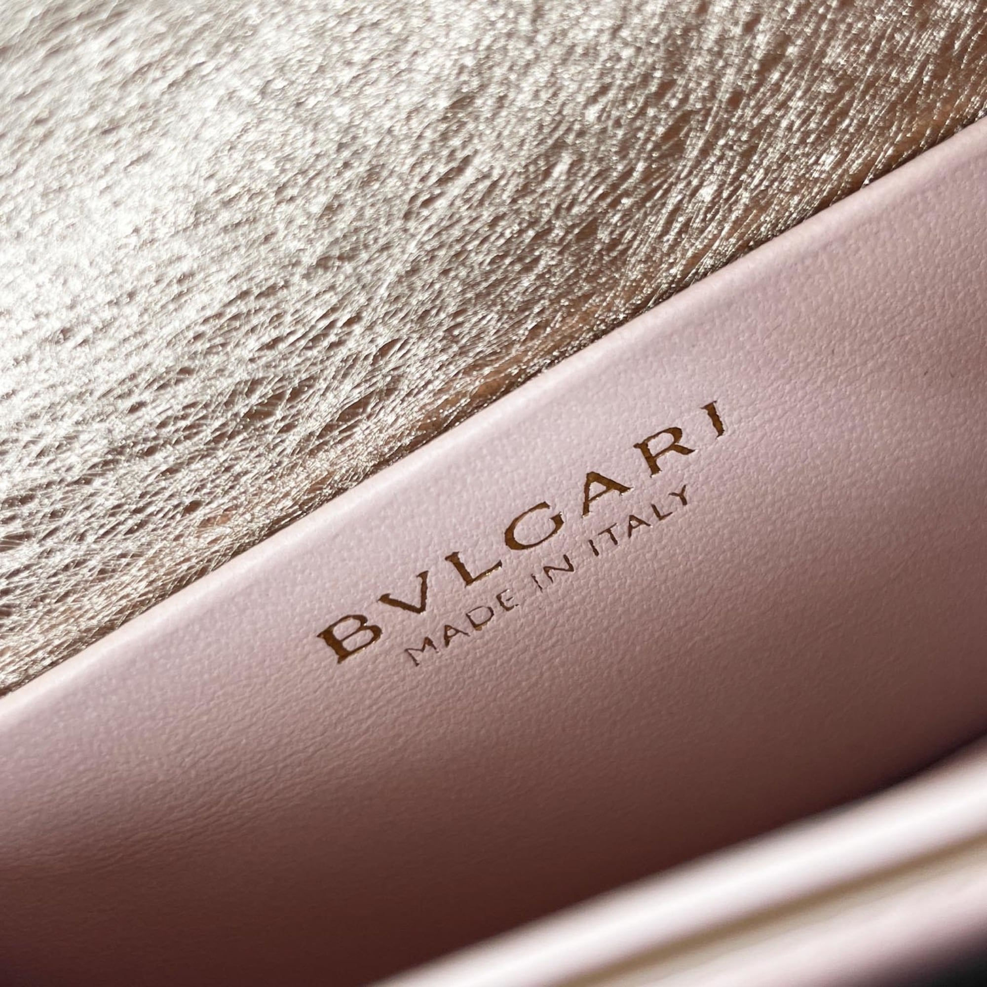 Bvlgari Champagne Gold Leather Shoulder Bag (Pre-Owned)