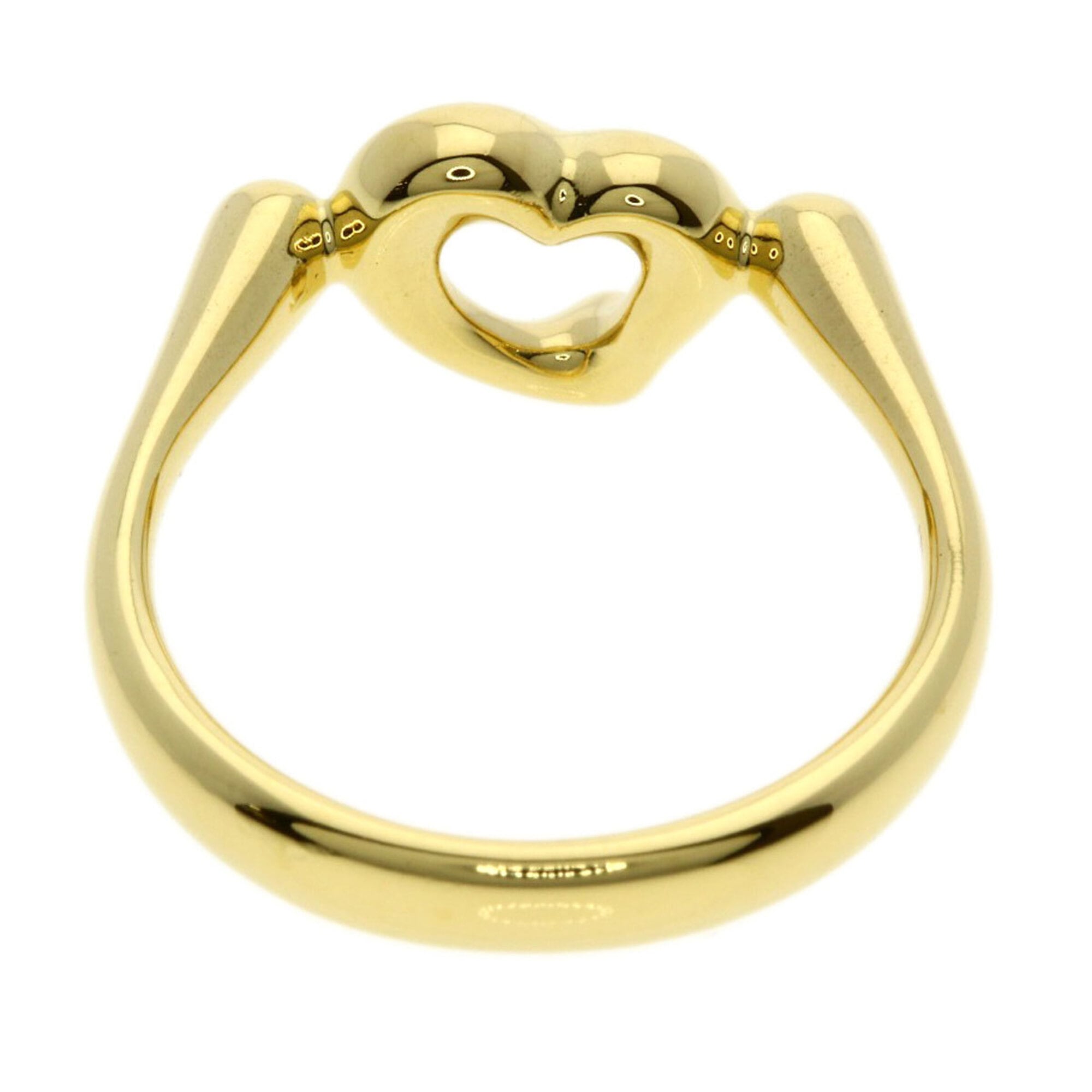 Tiffany Open Heart Yellow Gold (18K) Band Ring (Pre-Owned)