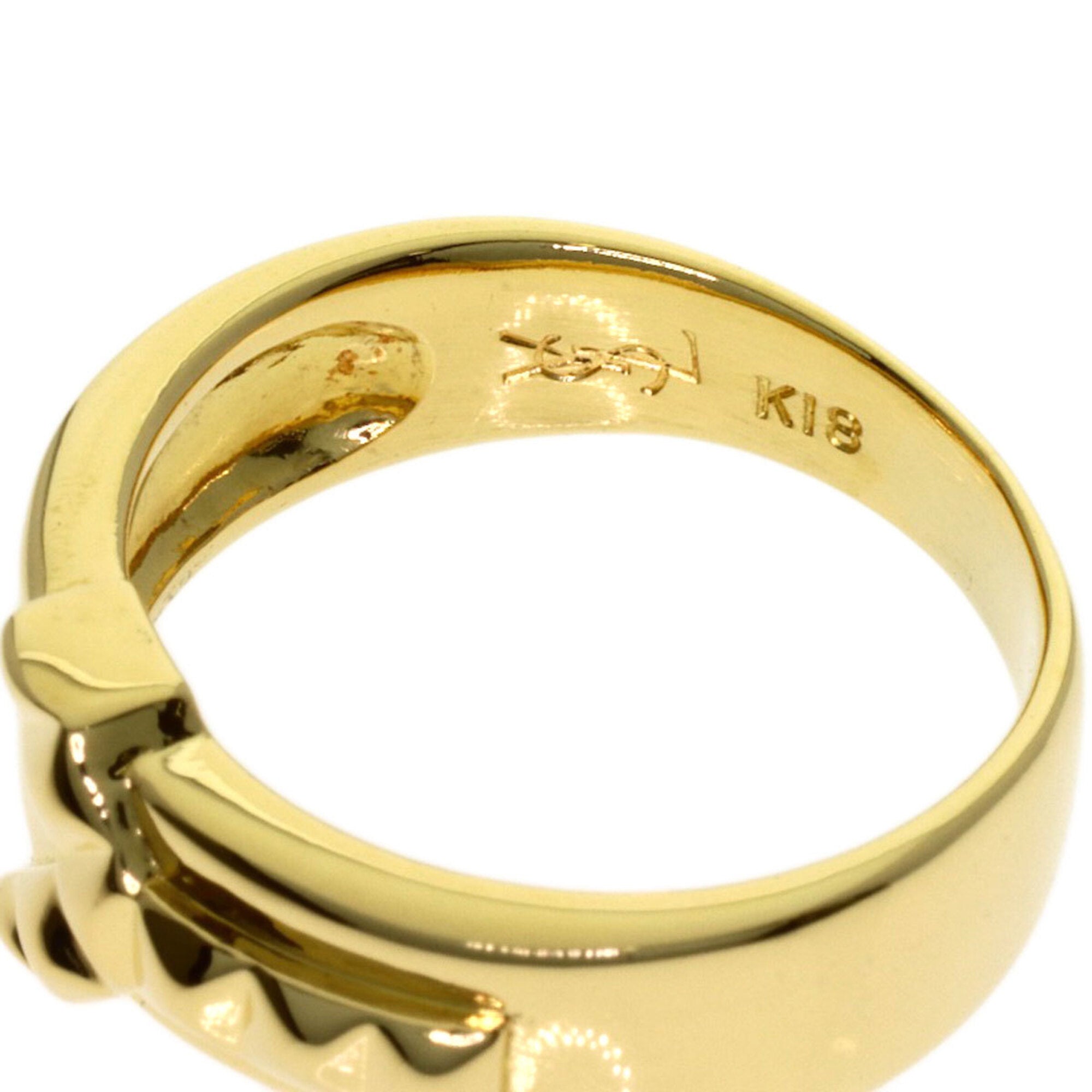 Yves Saint Laurent Yellow Gold (18K) Band Ring (Pre-Owned)