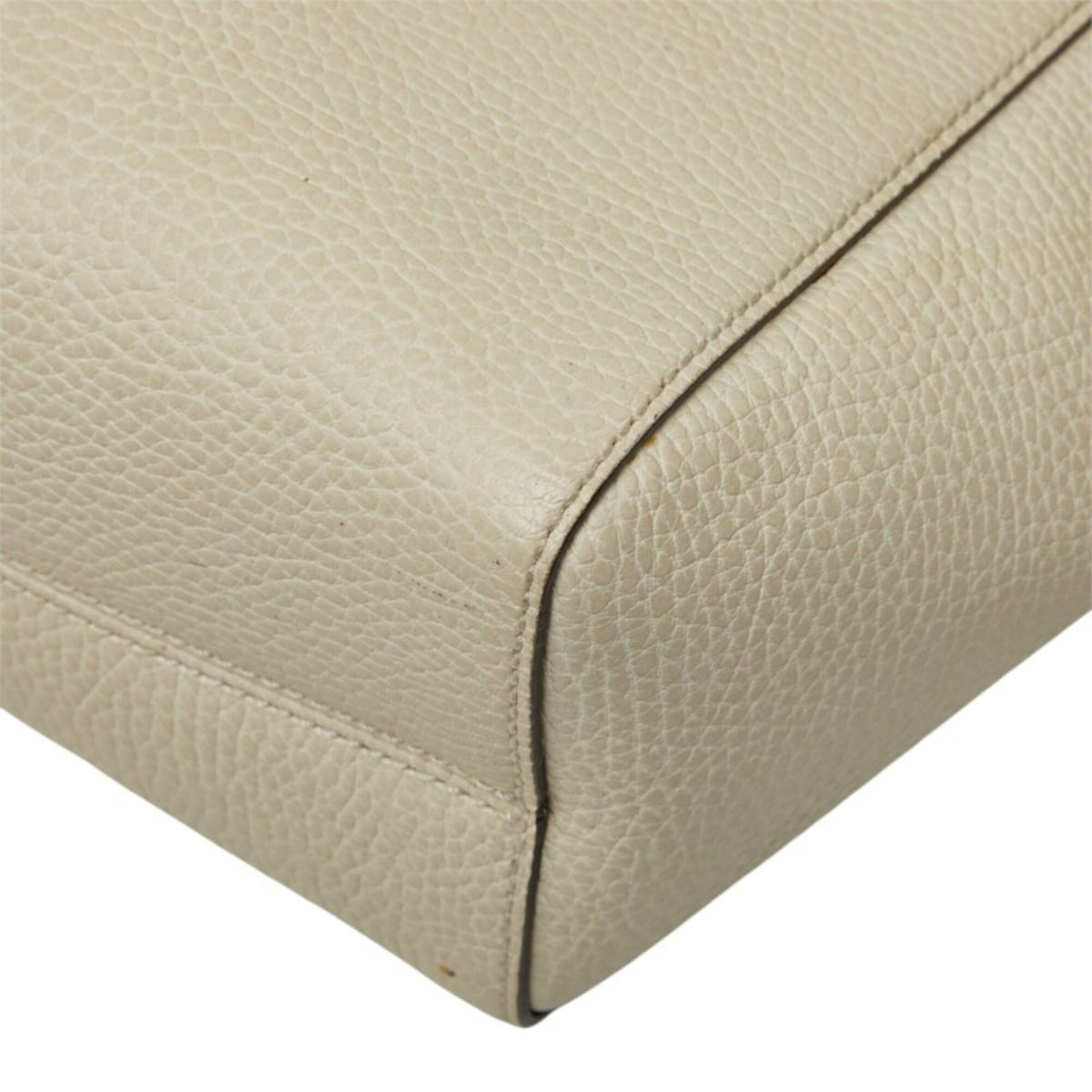 Gucci Ivory Leather Handbag Shoulder Bag (Pre-Owned)