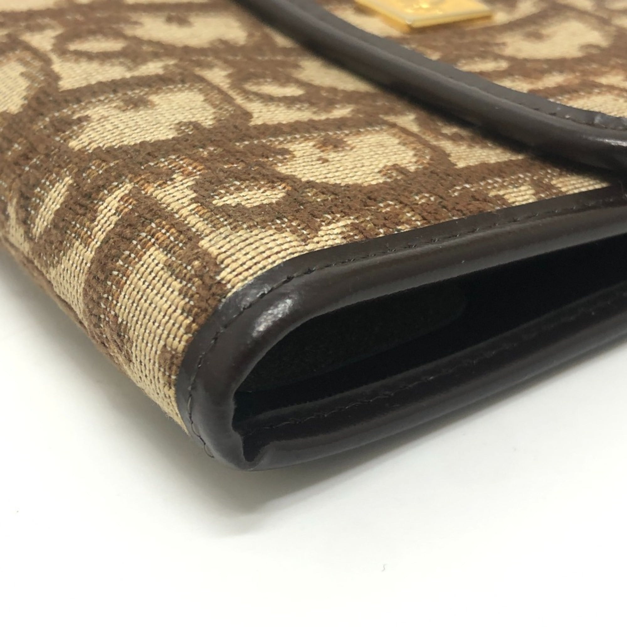 Christian Dior Brown Trotter Wallet (Tri-Fold) (Pre-Owned)