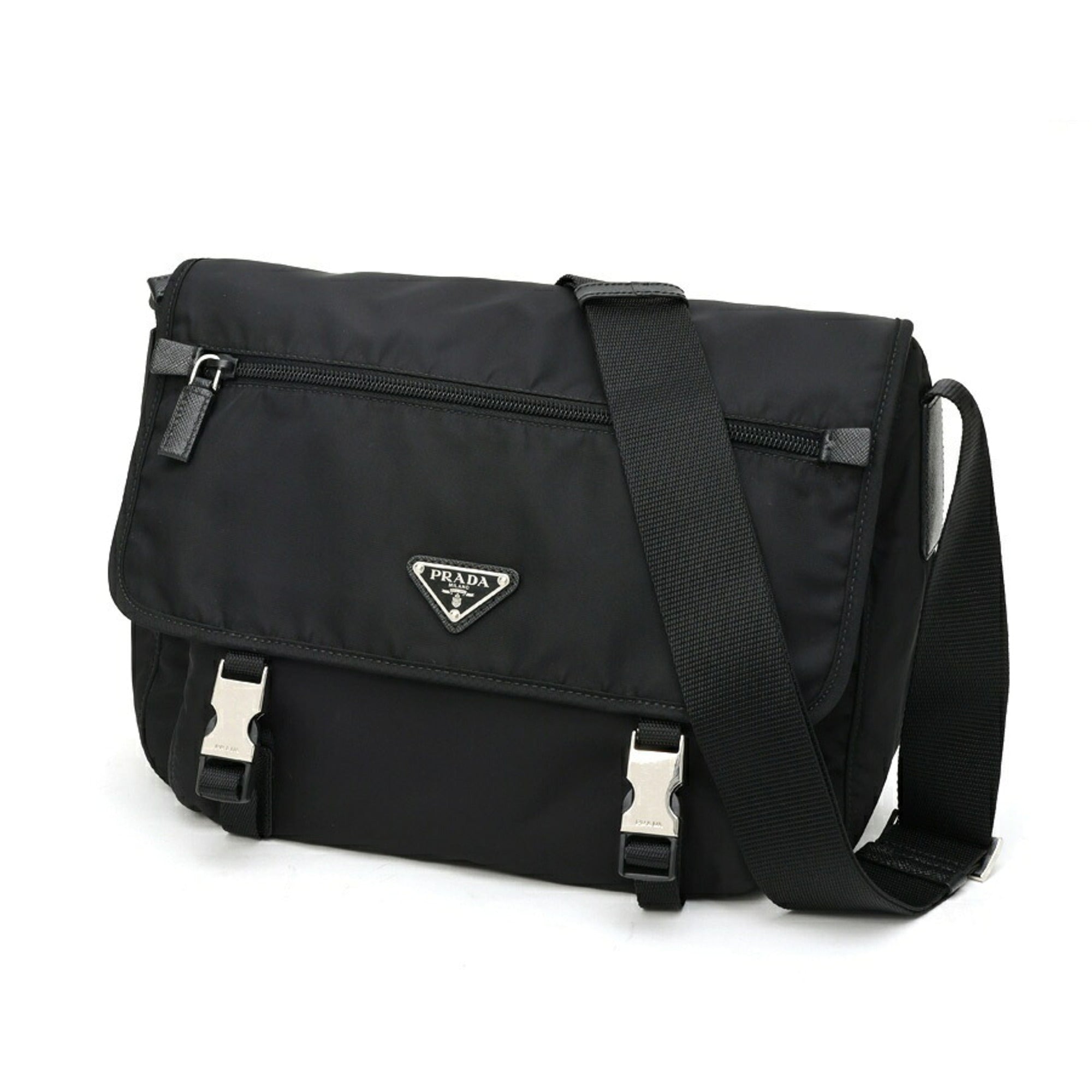 Prada Black Nylon Shoulder Bag (Pre-Owned)