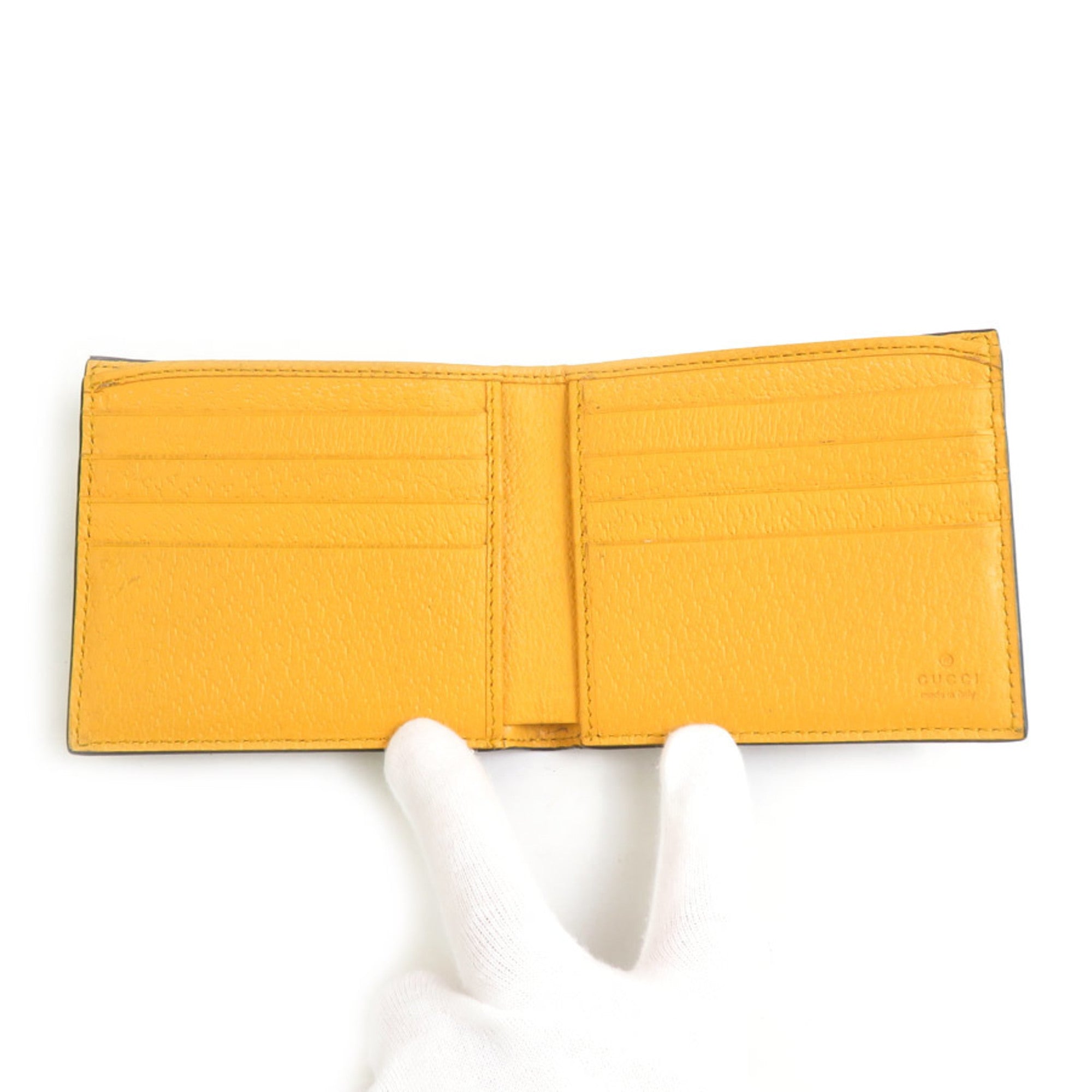 Gucci Brown Gg Supreme Bill Wallet (Bi-Fold) (Pre-Owned)