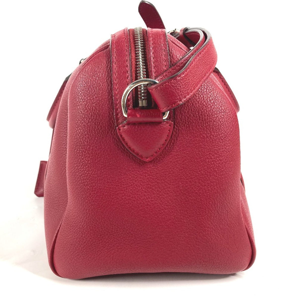 Louis Vuitton Cherry Red Color Veau Cachemire Leather Boston Bag Handbag Shoulder Bag (Pre-Owned)