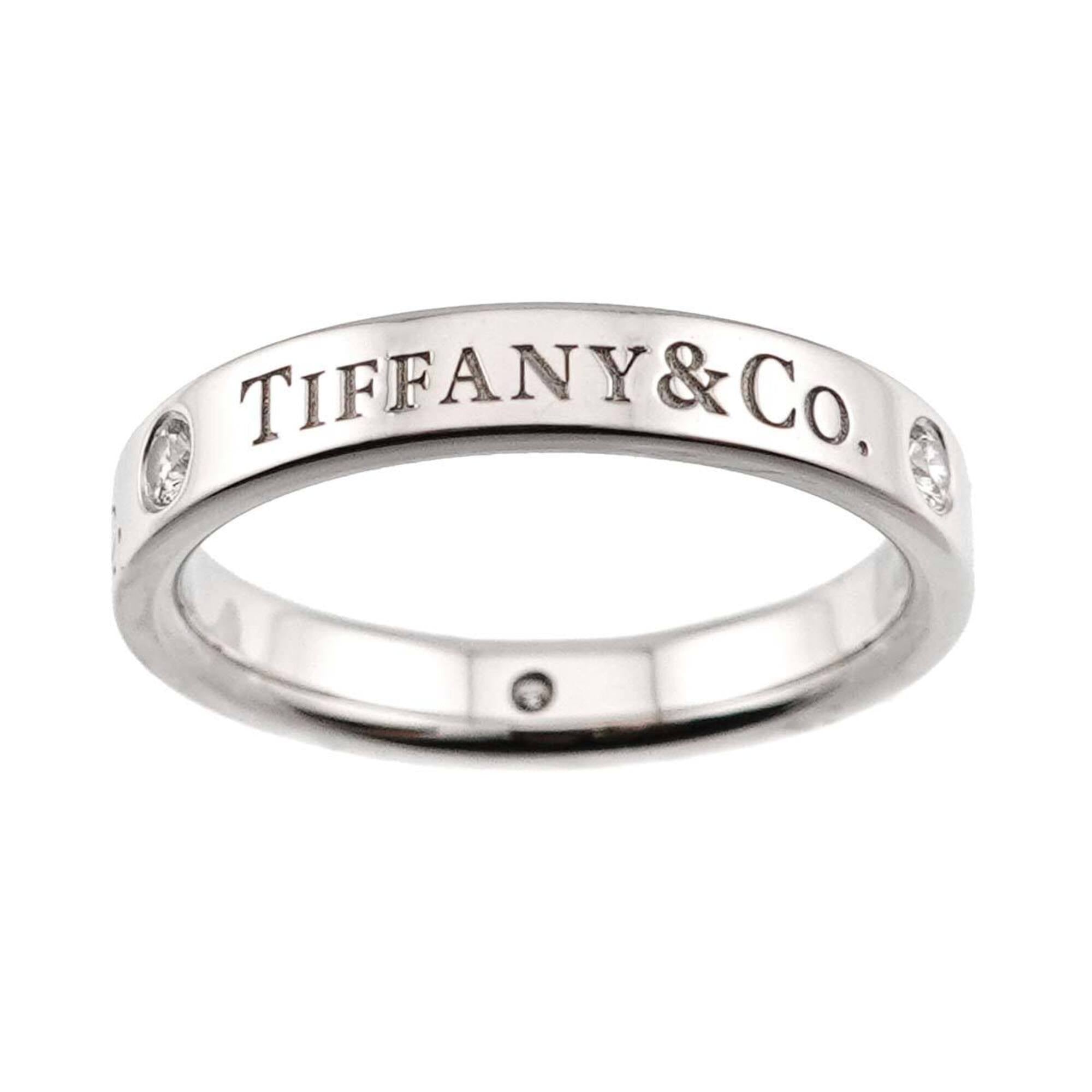 Tiffany Platinum Platinum 950 Band Ring (Pre-Owned)