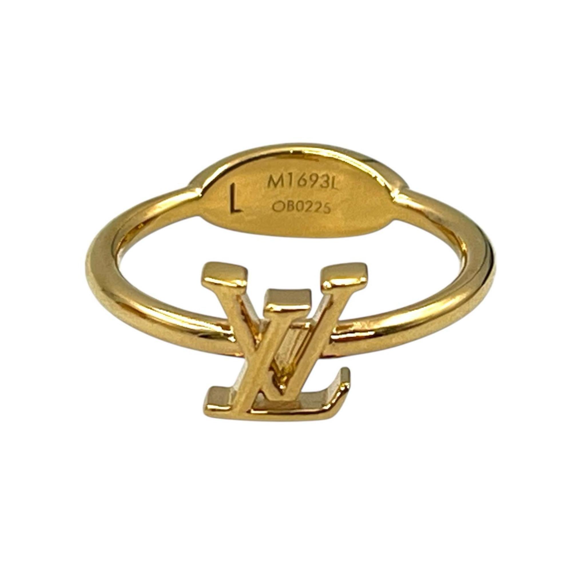 Louis Vuitton Gold Gold Plating Band Ring (Pre-Owned)