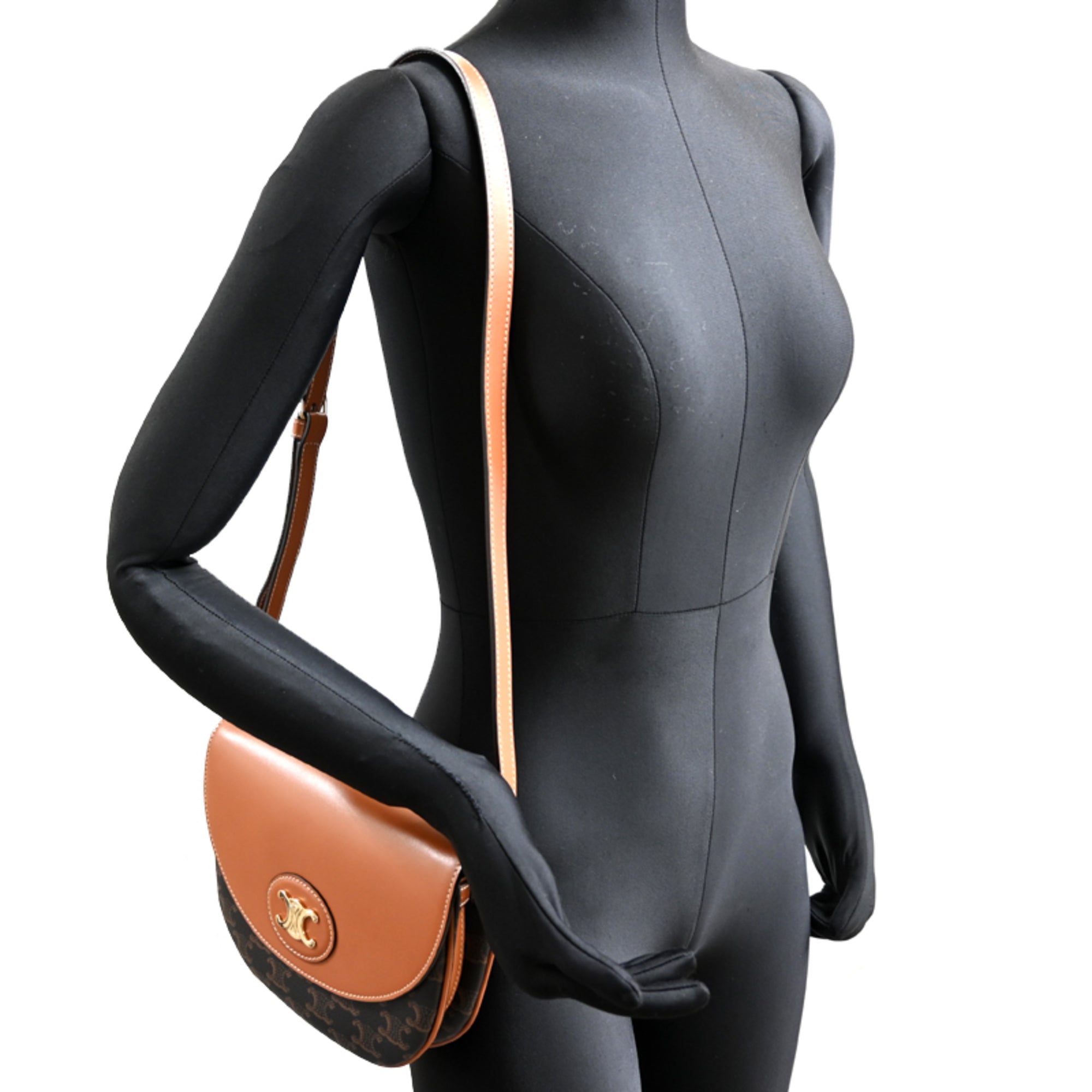 Celine Leather Pvc Shoulder Bag (Pre-Owned)