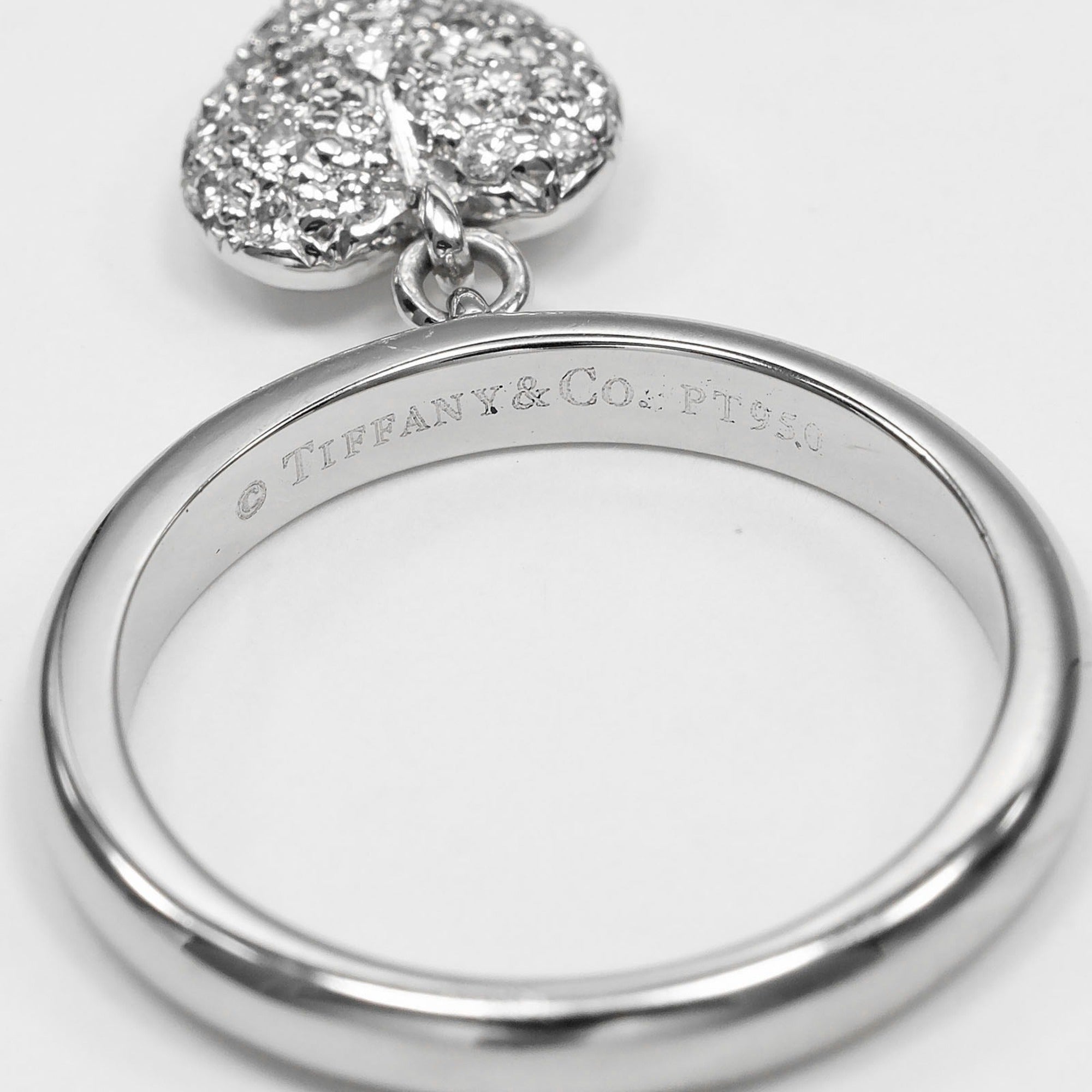 Tiffany Platinum Platinum 950 Band Ring (Pre-Owned)