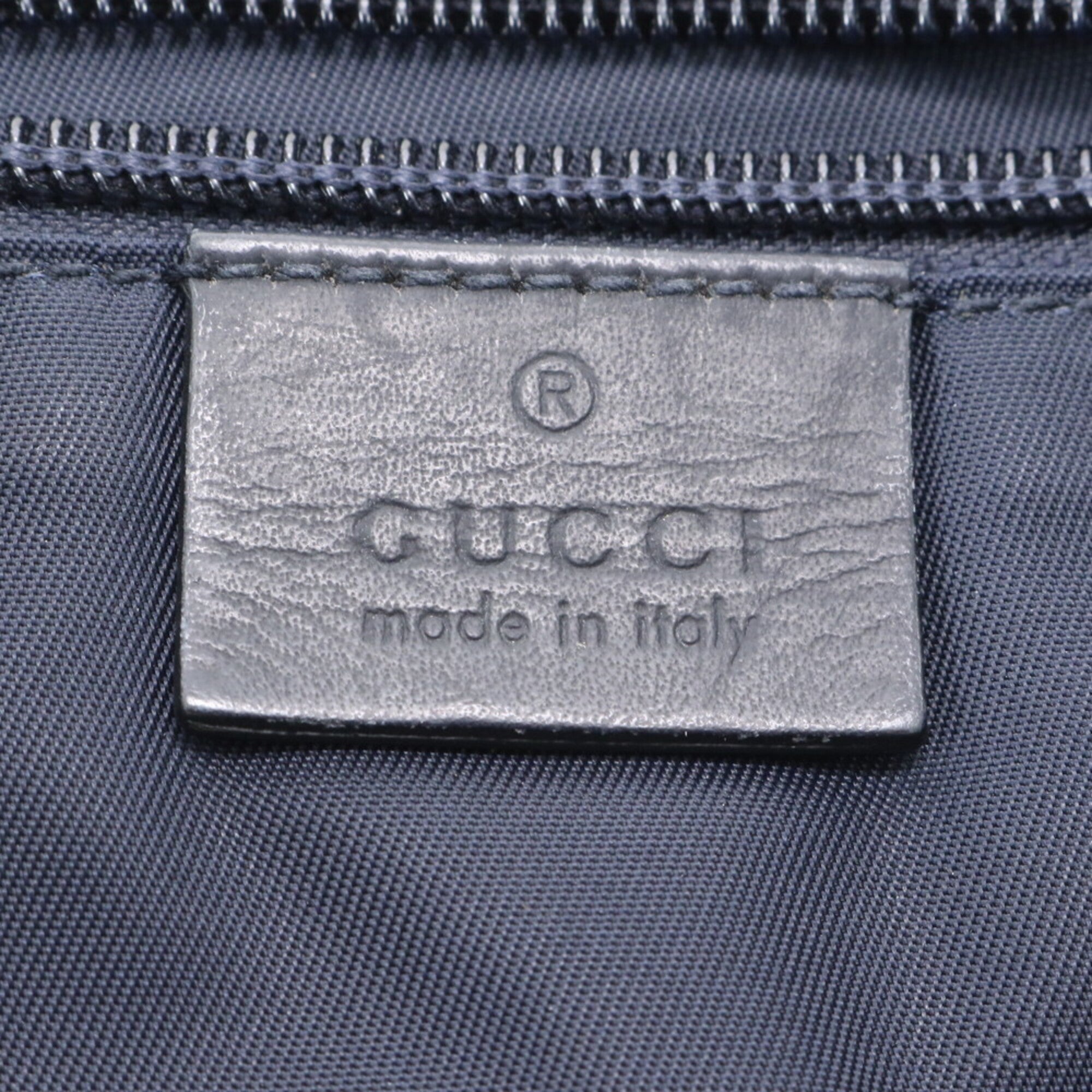Gucci Black Leather Messenger Bag Shoulder Bag Tote Bag (Pre-Owned)