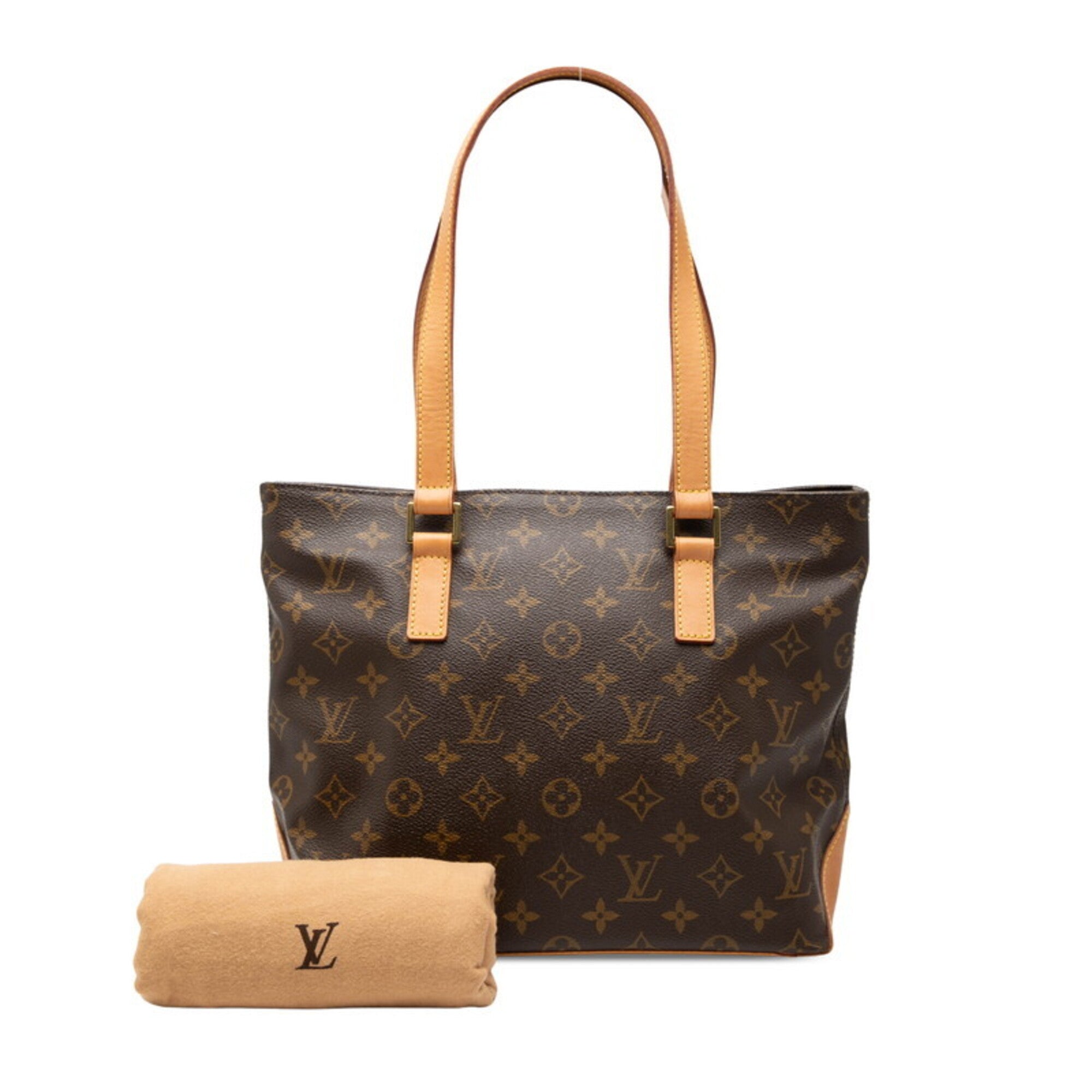 Louis Vuitton Brown Pvc Leather Tote Bag (Pre-Owned)