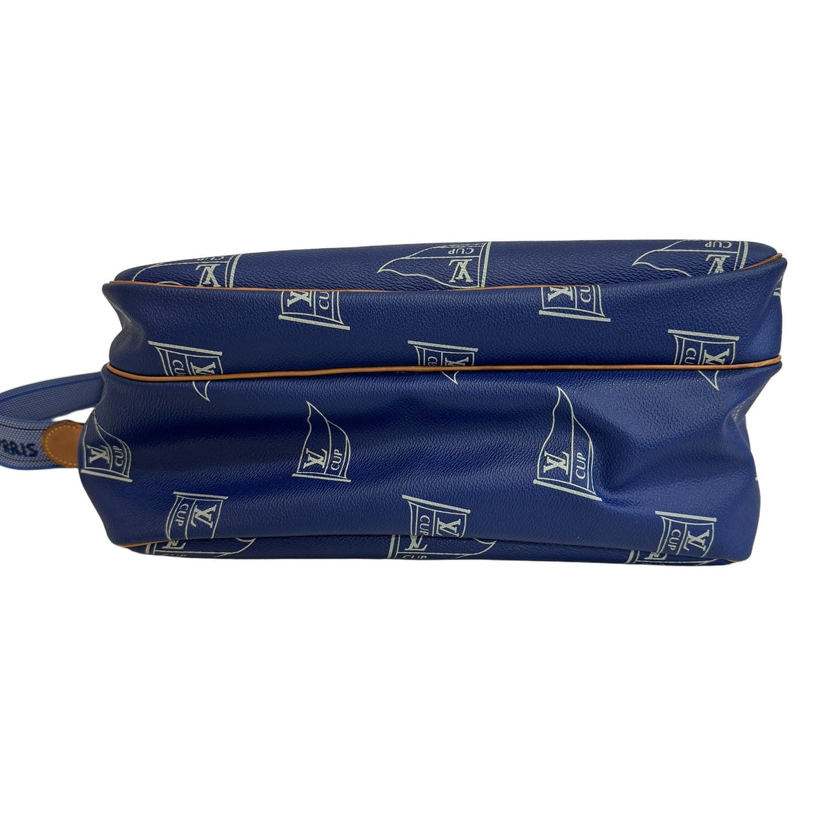 Louis Vuitton Blue Pvc Leather Messenger Bag Shoulder Bag (Pre-Owned)