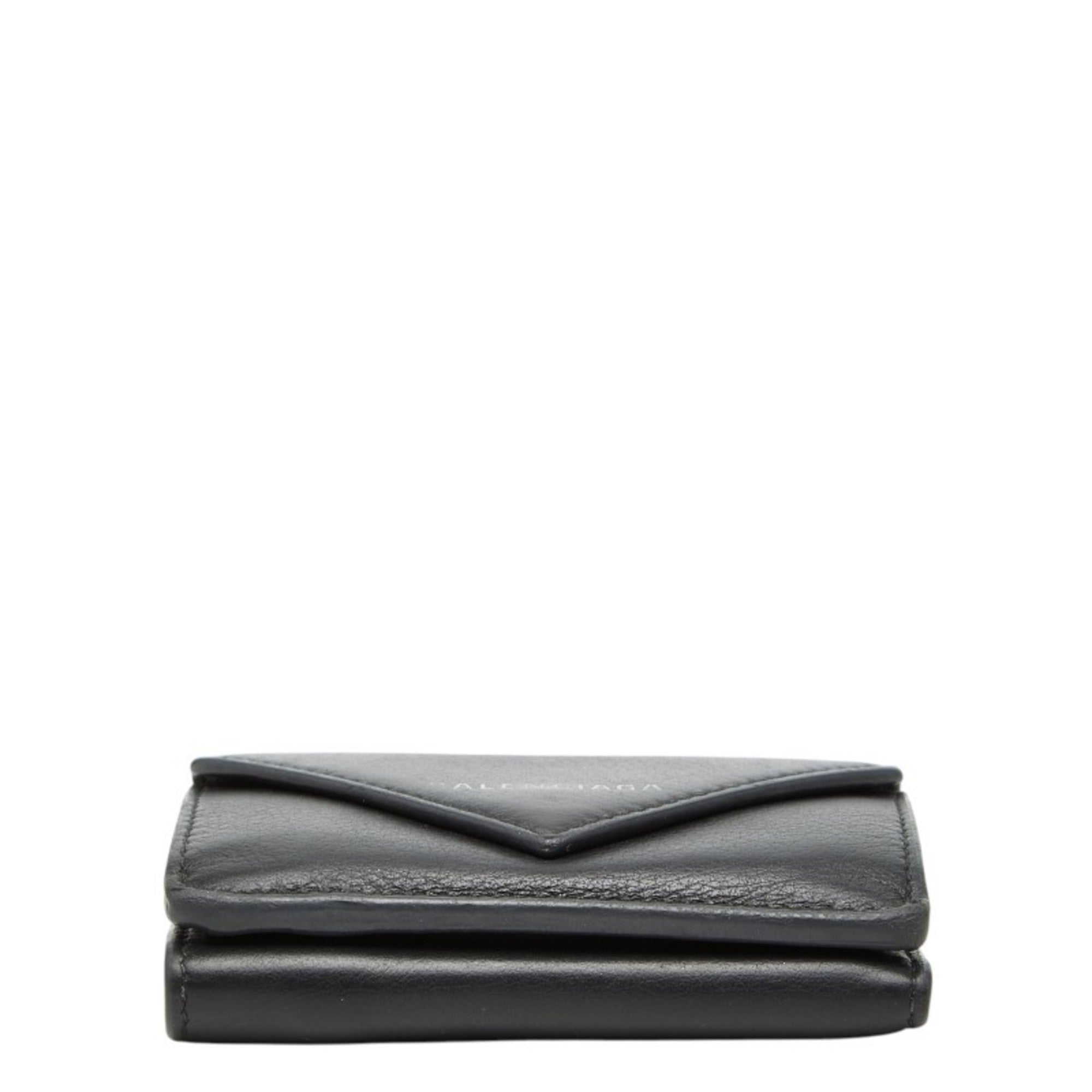 Balenciaga Black Leather Wallet (Tri-Fold) (Pre-Owned)