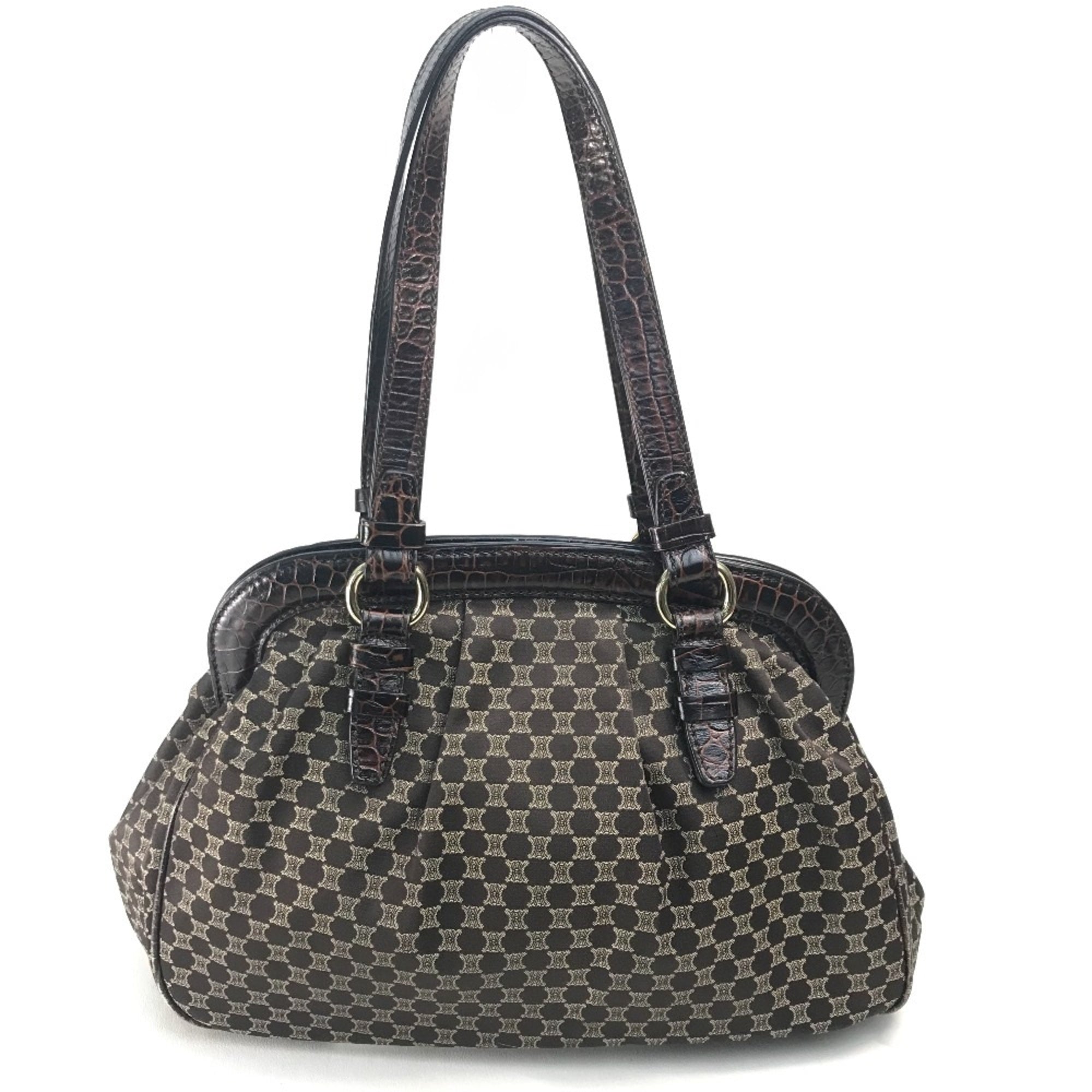 Celine Brown Leather Shoulder Bag (Pre-Owned)
