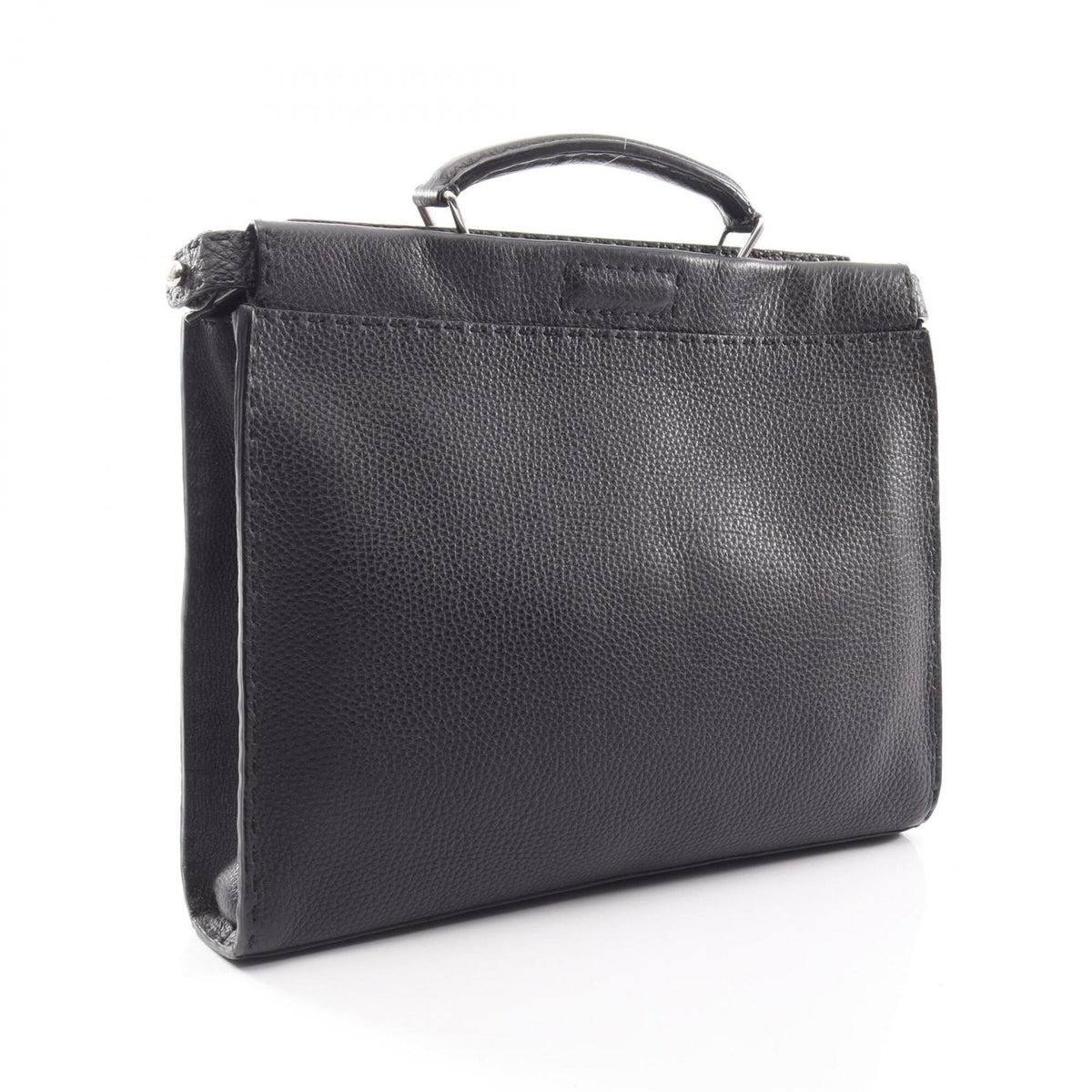 Fendi Black Leather Handbag (Pre-Owned)