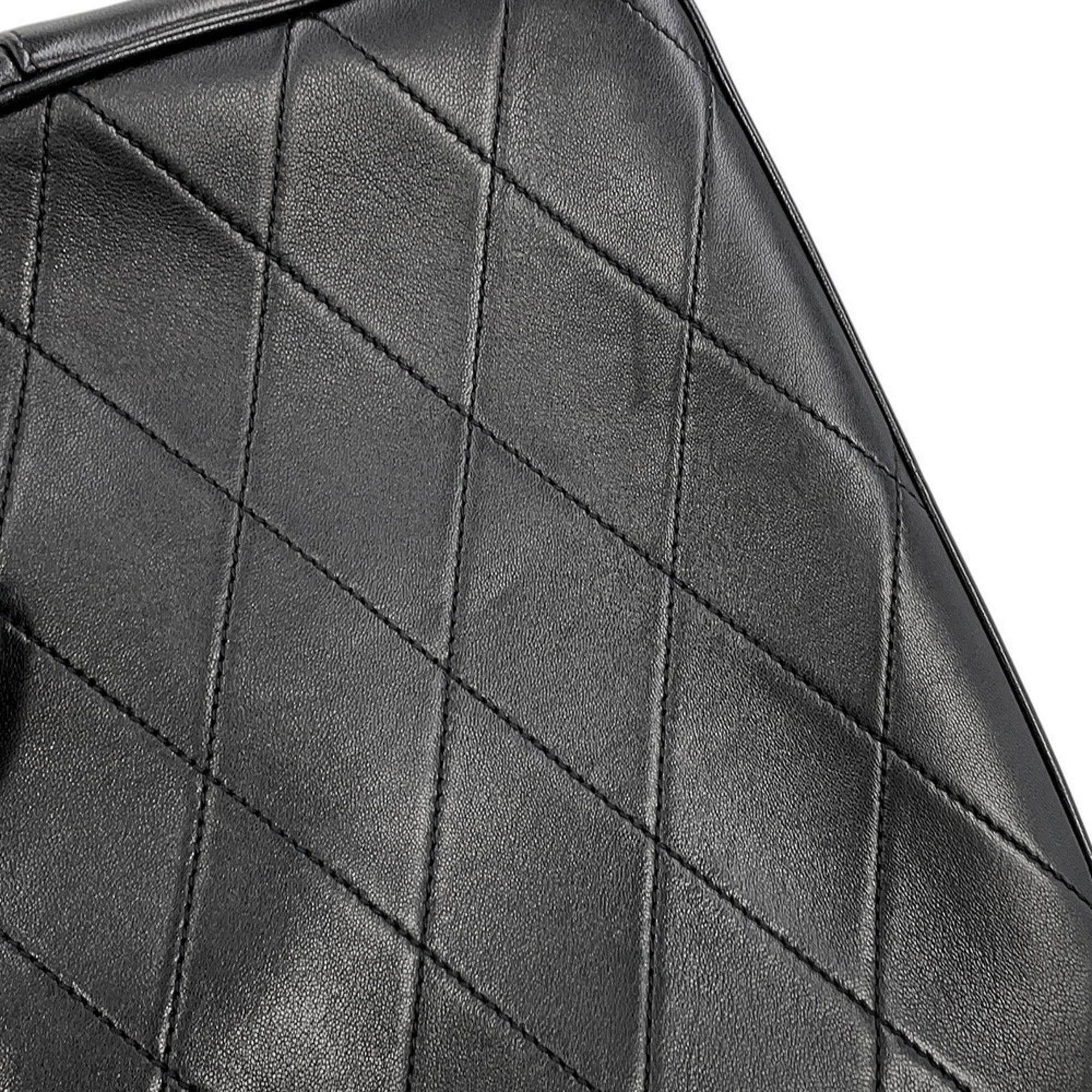 Yves Saint Laurent Black Leather Handbag Shoulder Bag (Pre-Owned)