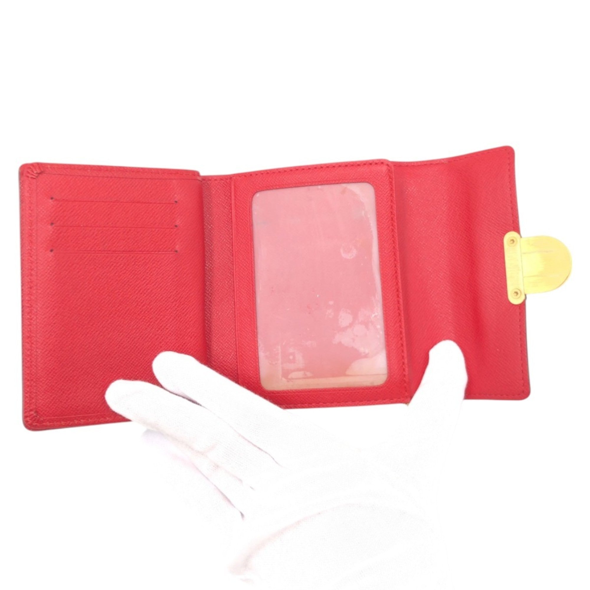 Louis Vuitton Brown Gold Pvc Wallet (Tri-Fold) (Pre-Owned)