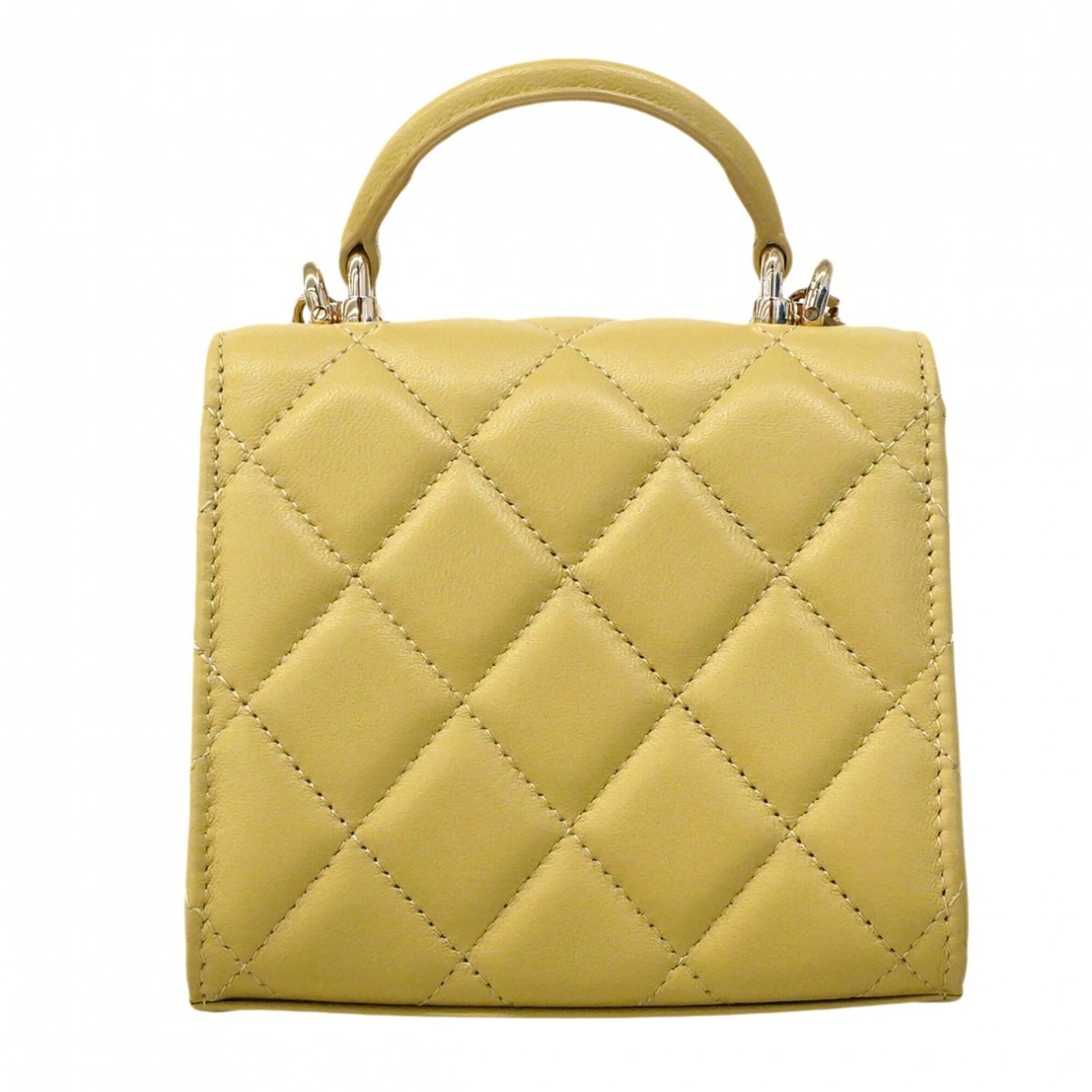 Chanel Beige Leather Handbag (Pre-Owned)