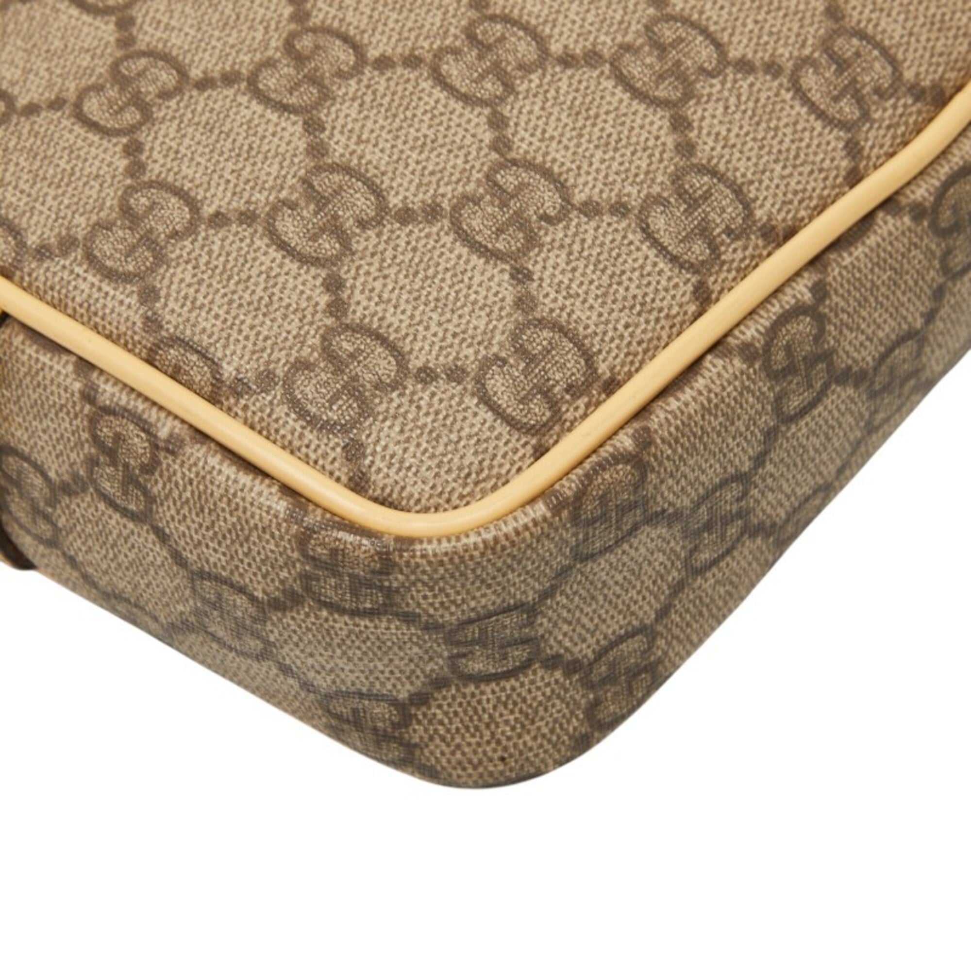 Gucci Beige Pvc Leather Shoulder Bag (Pre-Owned)