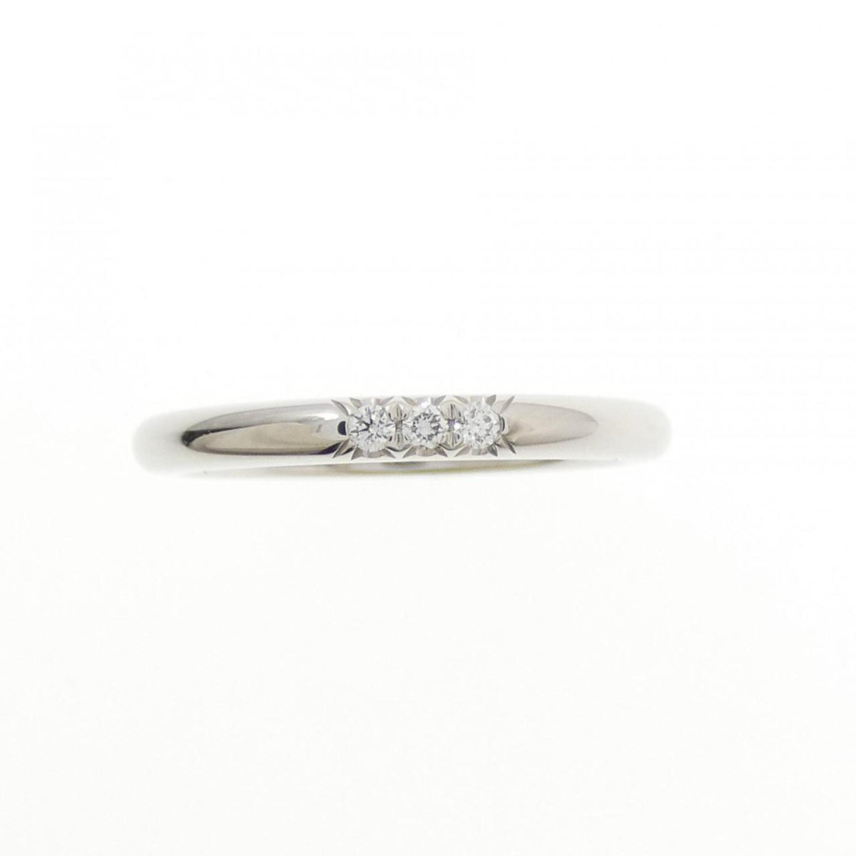 Tiffany Silver Platinum 950 Band Ring (Pre-Owned)