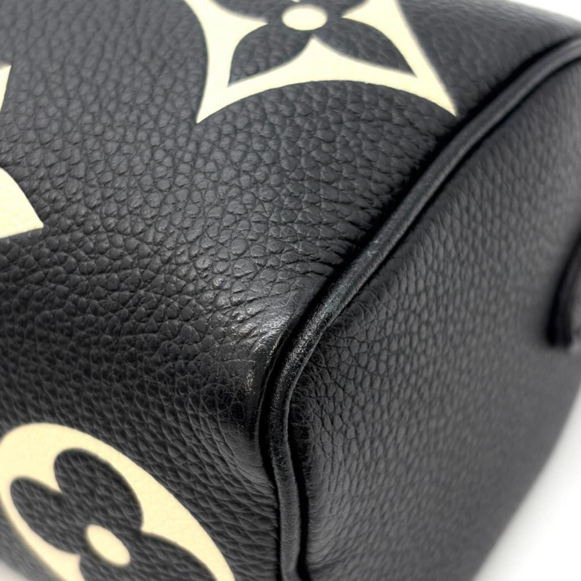 Louis Vuitton Beige Bicolor Black Monogram Monogram Empreinte Handbag (Pre-Owned)
