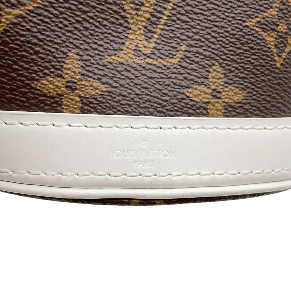 Louis Vuitton Monogram Blanc Brown Monogram Handbag Shoulder Bag (Pre-Owned)