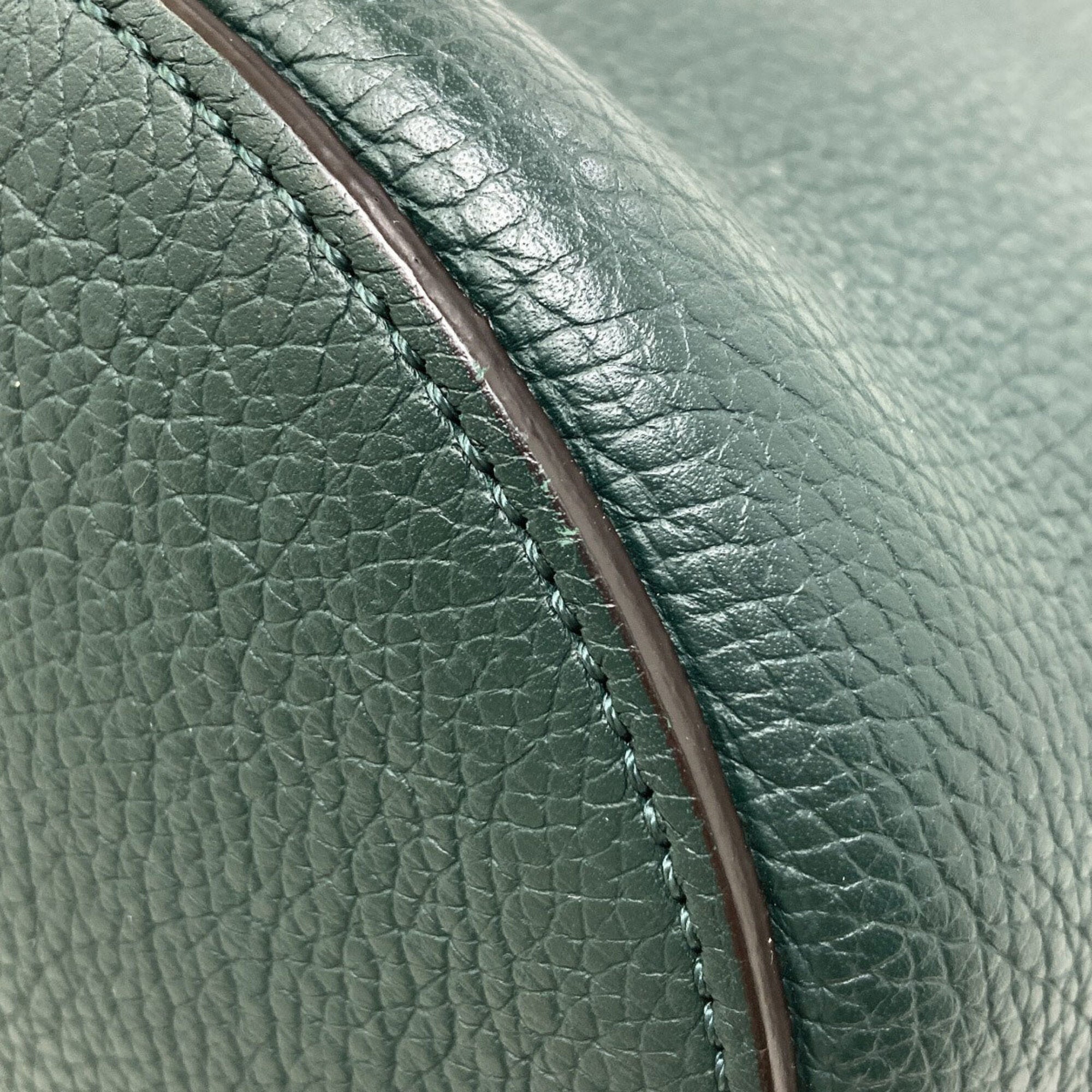 Celine Green Leather Handbag (Pre-Owned)