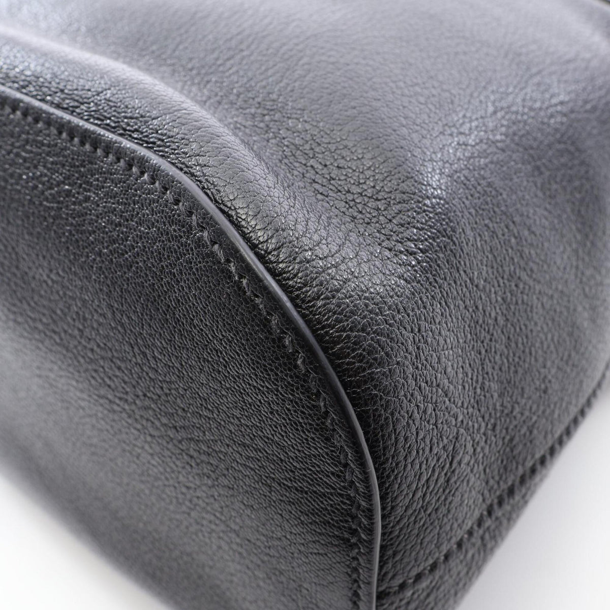 Miu Miu Black Leather Handbag Shoulder Bag (Pre-Owned)