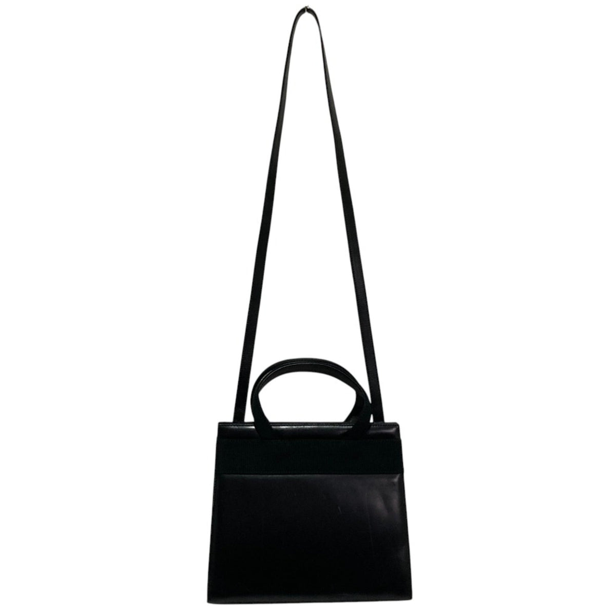 Salvatore Ferragamo Black Leather Handbag (Pre-Owned)