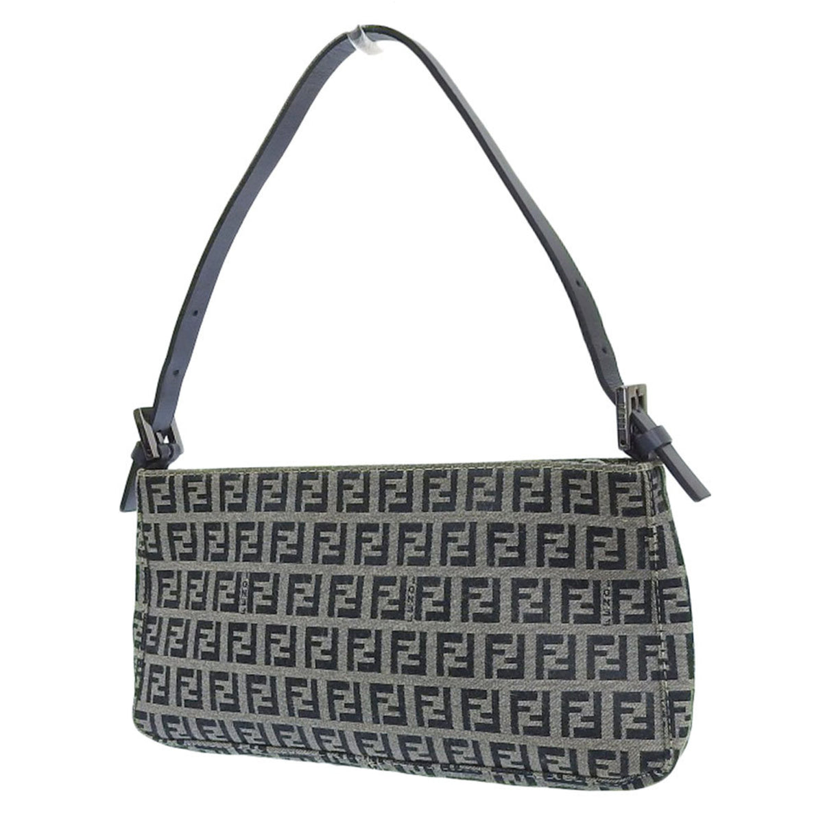 Fendi Navy Canvas Leather Pouch (Pre-Owned)