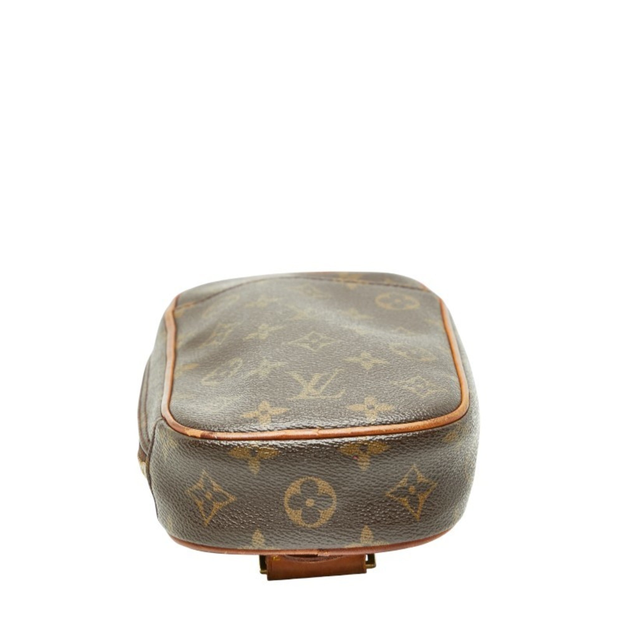 Louis Vuitton Brown Pvc Leather Sling Bag (Pre-Owned)