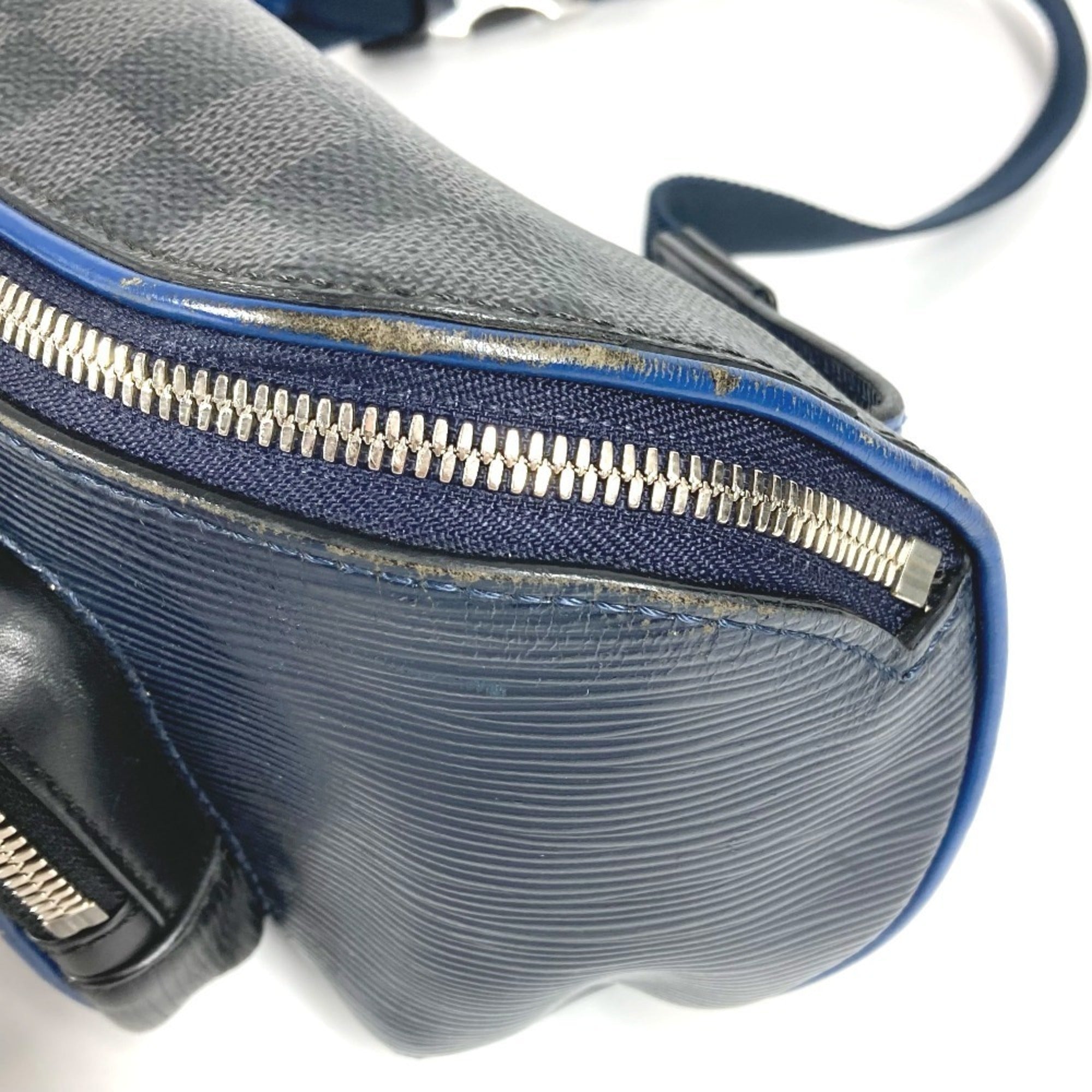 Louis Vuitton Gray Navy Damier Graphite Fanny Pack (Pre-Owned)