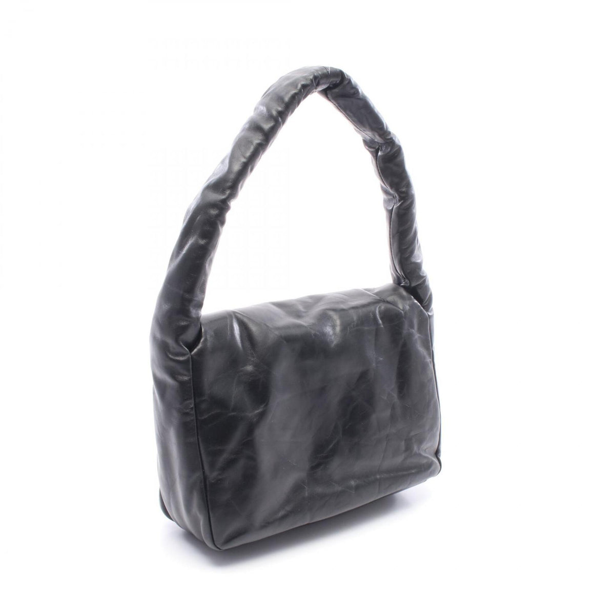 Balenciaga Black Leather Handbag Shoulder Bag (Pre-Owned)